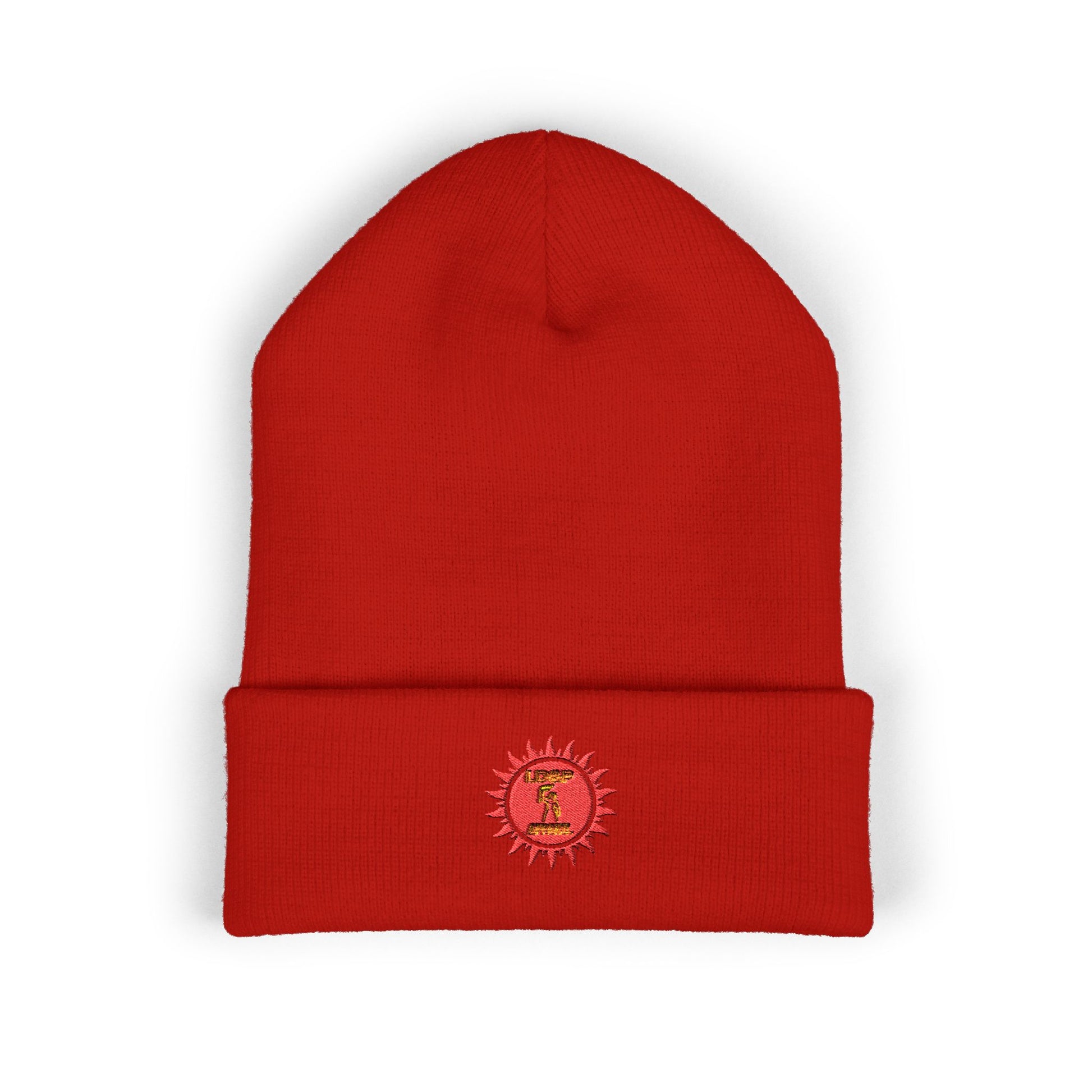 Embroidered Classic Cuffed Beanie - Cozy Winter Accessory LD&P APPAREL DESIGN