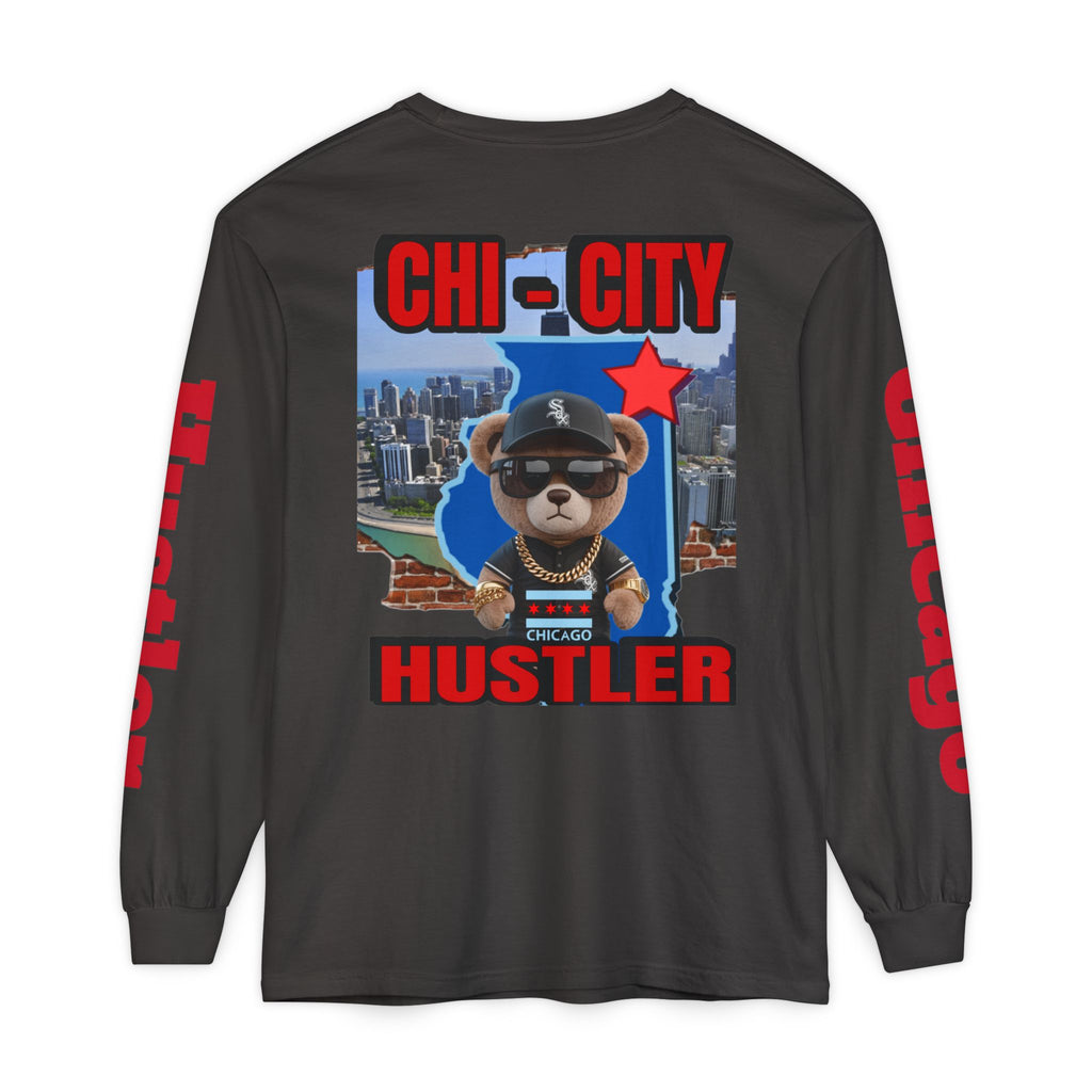 Chi-City Hustler Long Sleeve T-Shirt — LD&P Apparel