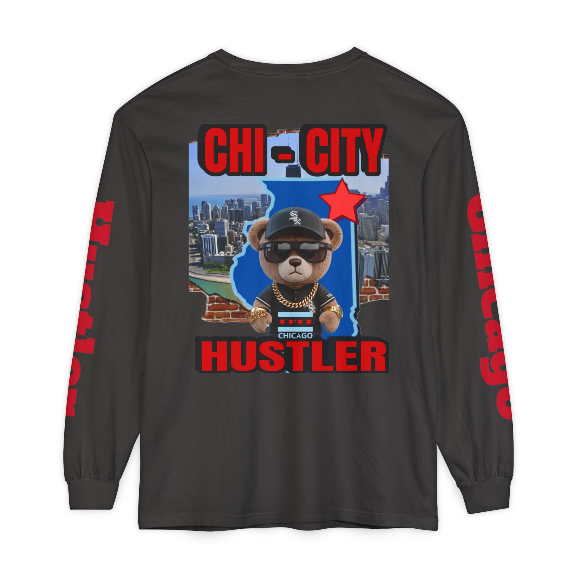 Chi-City Hustler Long Sleeve T-Shirt — LD&P Apparel
