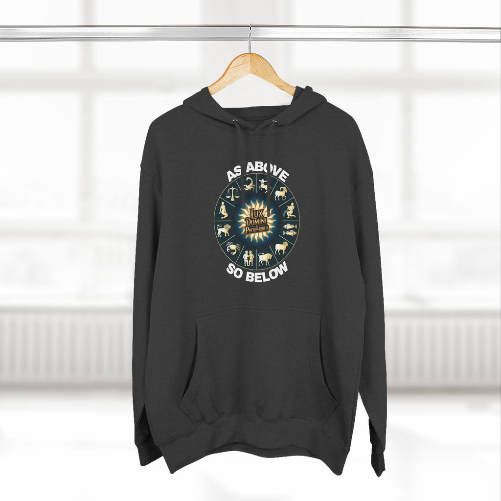 Fleece Hoodie - Lux Domini and Phosphorus Design - Above So Below