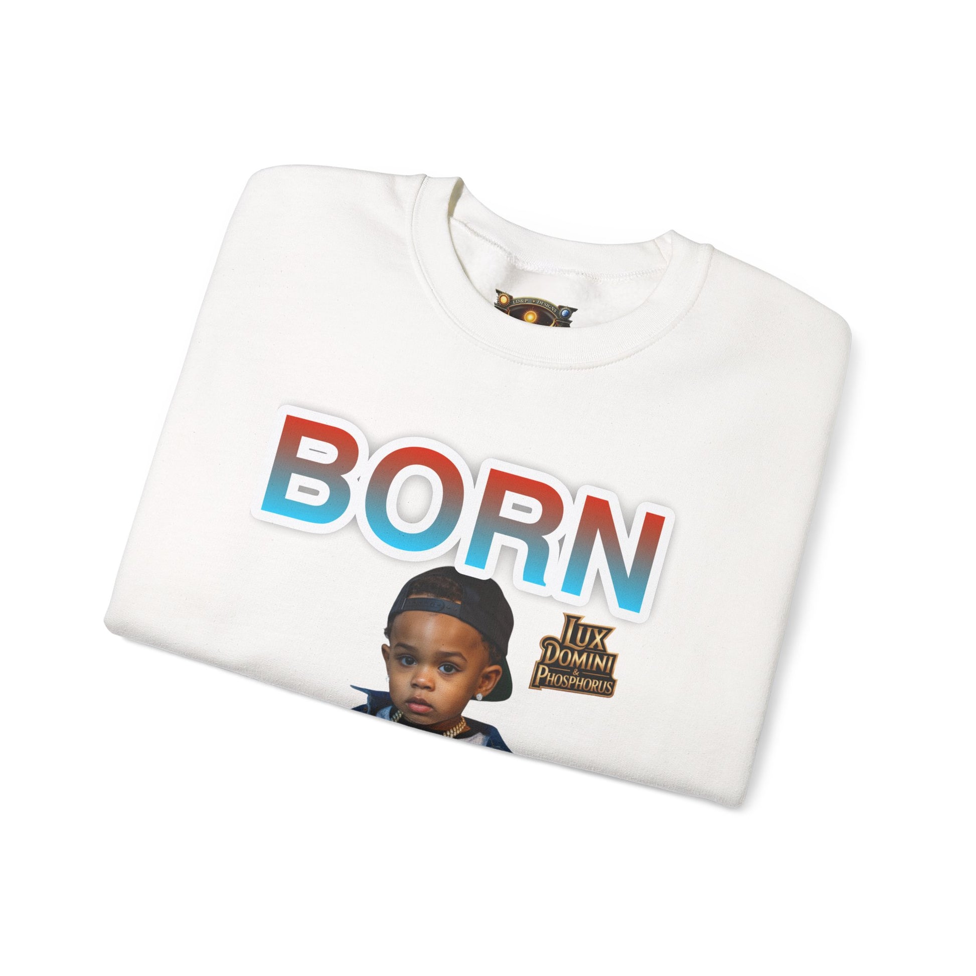 Crewneck Sweatshirt - Born Hustler LD&P Apparel