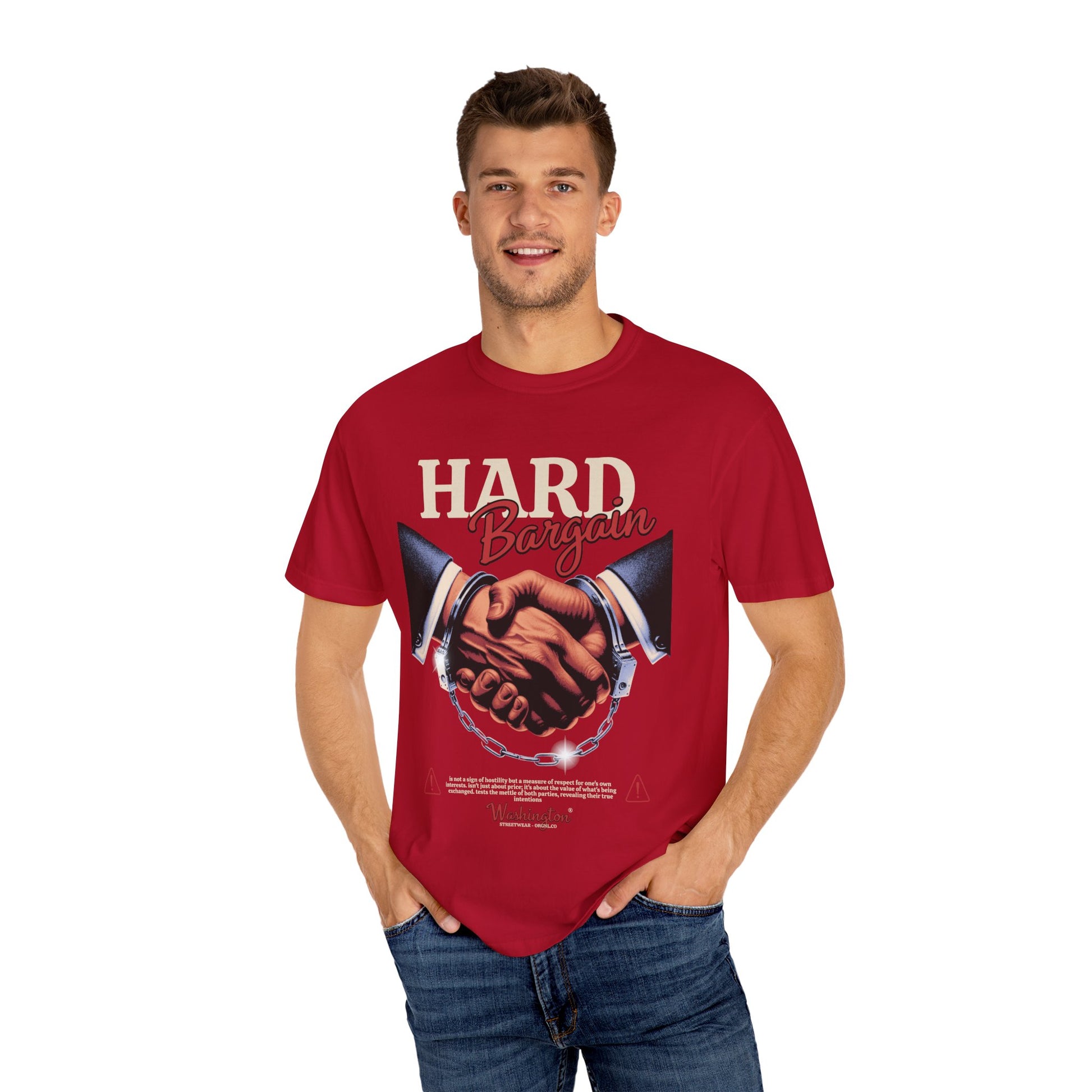 Garment-Dyed T-shirt Hard Bargain Graphic Tee