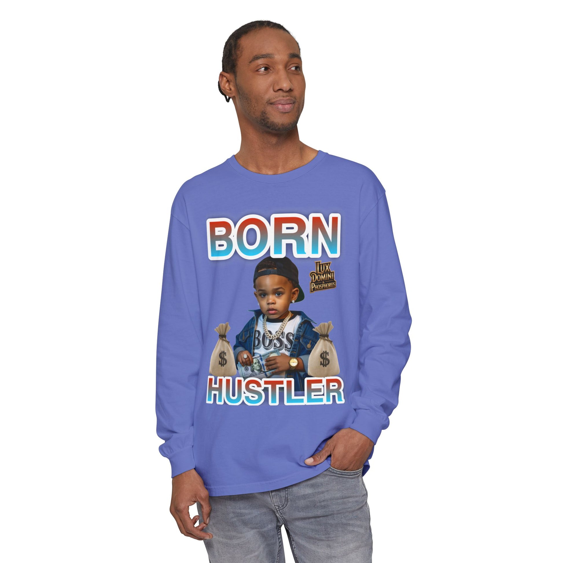 Long Sleeve T-Shirt Born Hustler Apparel