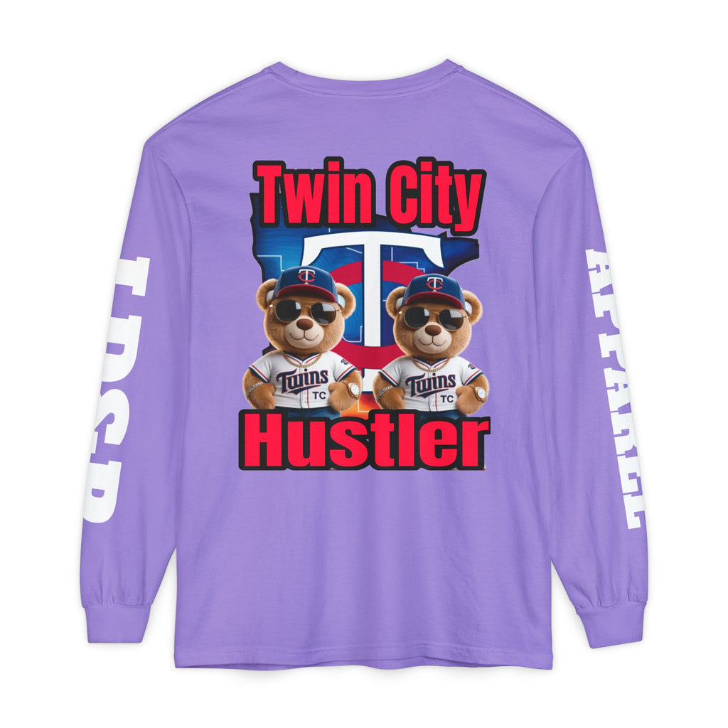 Twin City HUSTLER Long Sleeve T-Shirt - LD&P Apparel Design #2