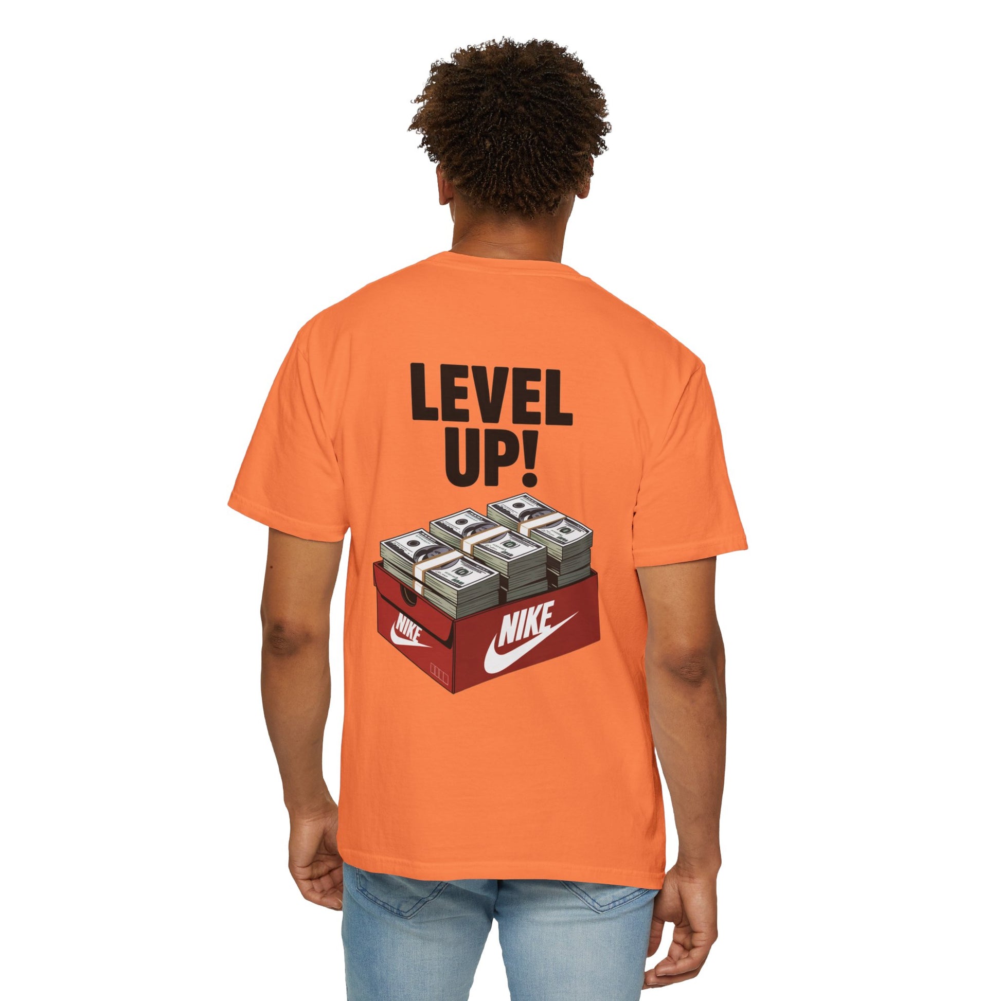 Garment-Dyed T-shirt Level Up Design