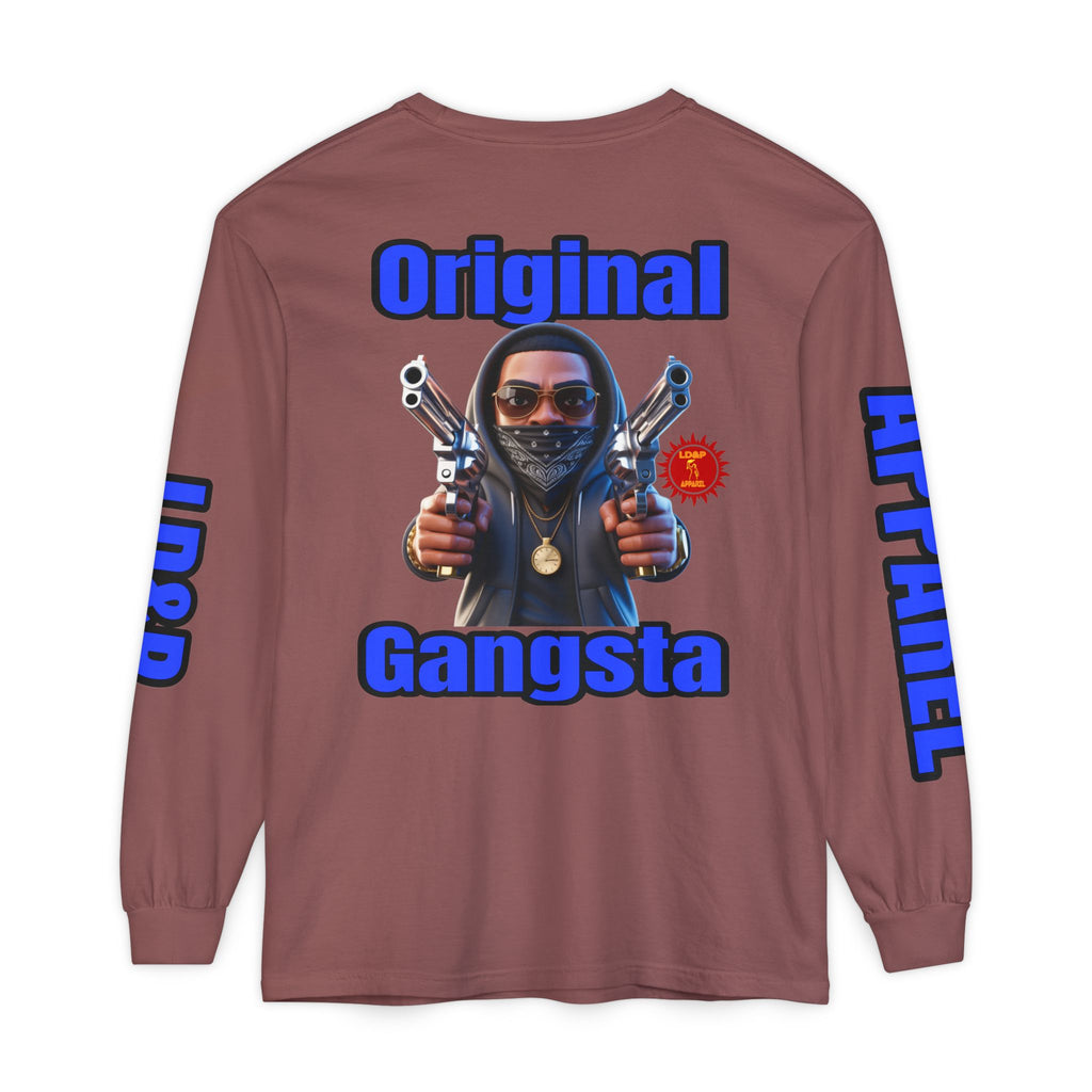 Long Sleeve T-Shirt Original Gangsta LD&amp;P Apparel Design