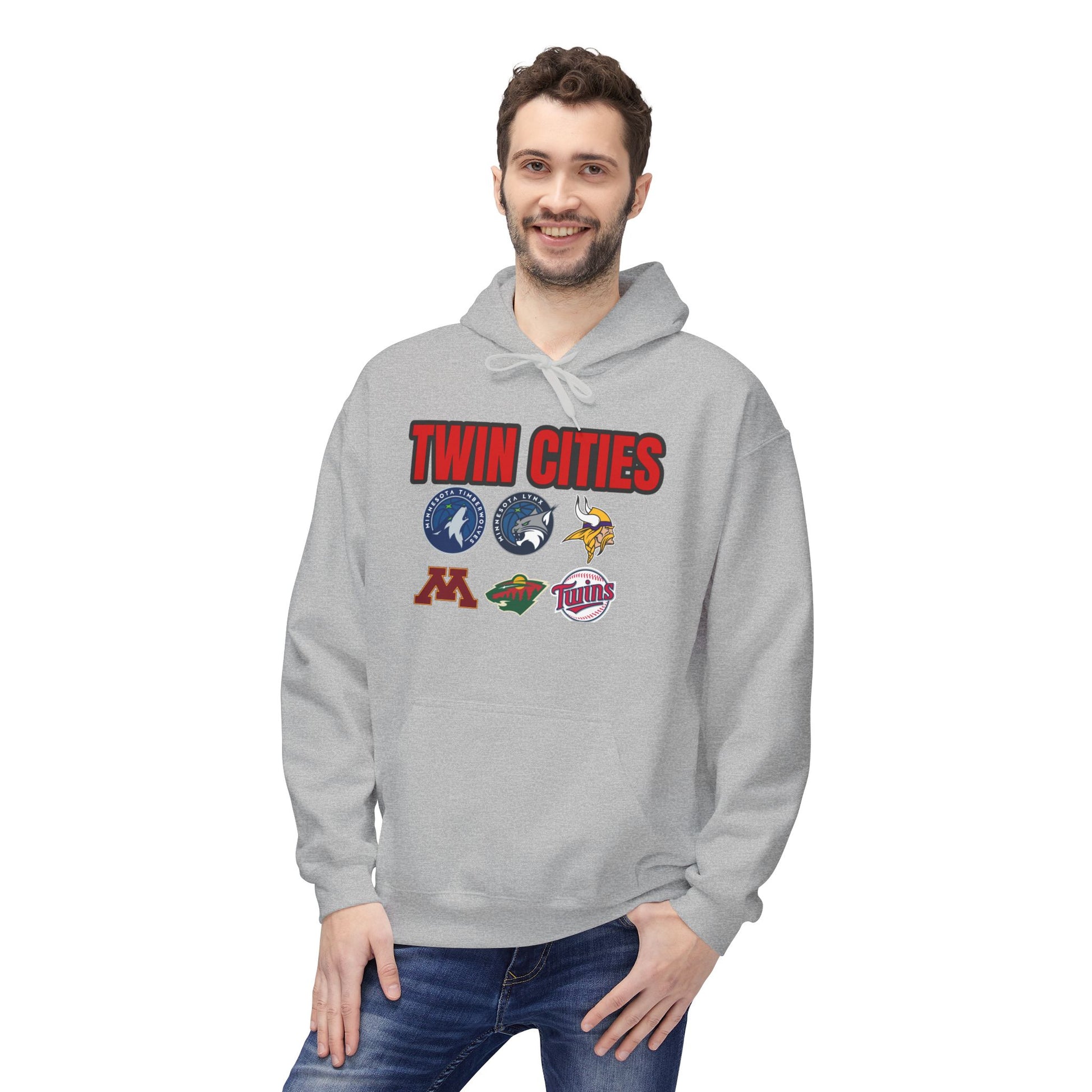 Fleece Hoodie Twin Cities Minneapolis St Paul Design