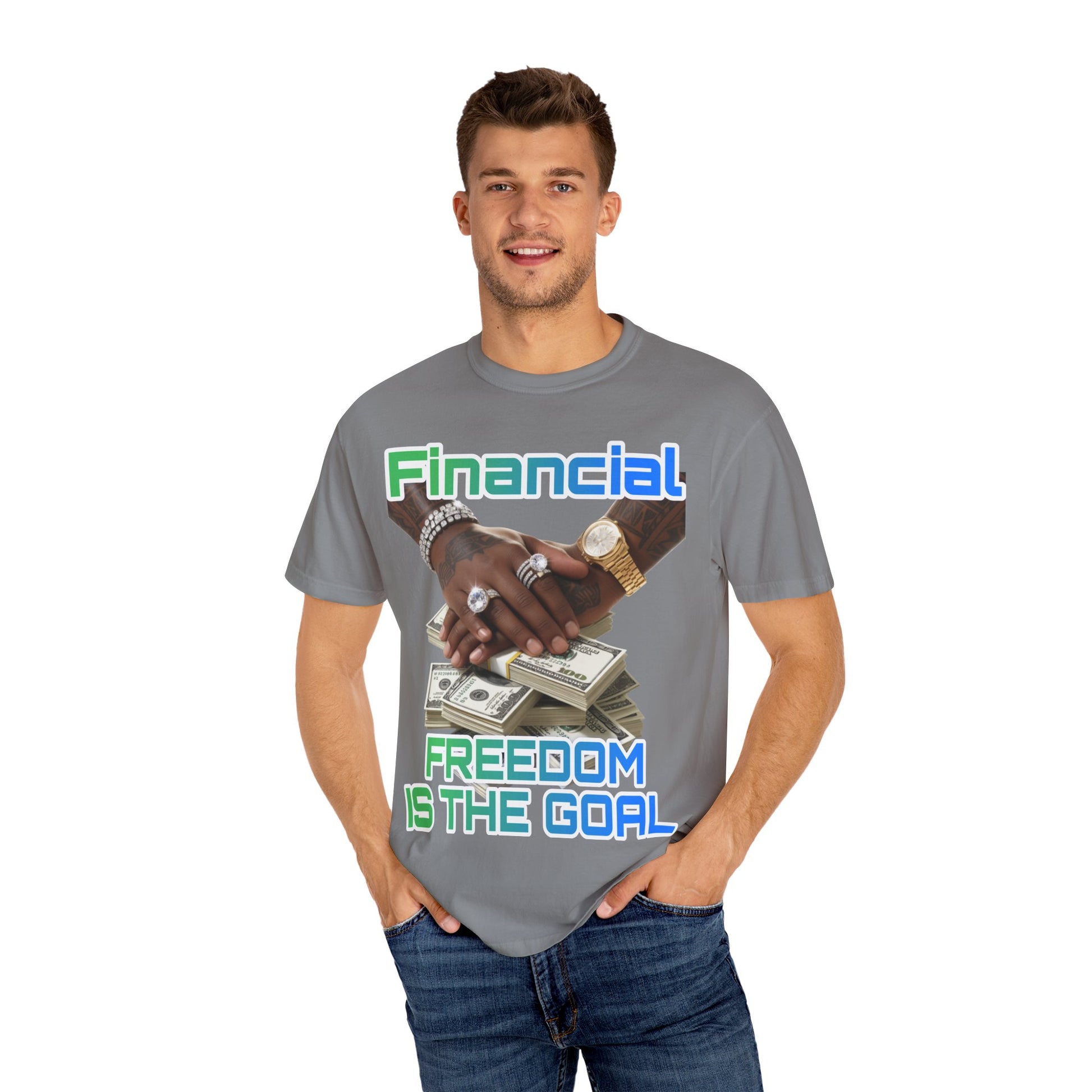 Financial Freedom Unisex T-shirt - 'Financial Freedom is The Goal' Design