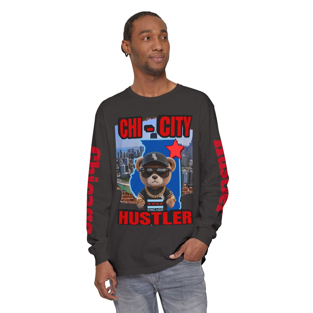 Chi-City Hustler Long Sleeve T-Shirt — LD&P Apparel