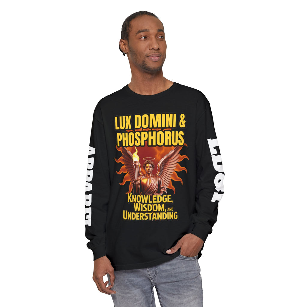 Long Sleeve T-Shirt LD&P Apparel Knowledge Wisdom Understanding Design