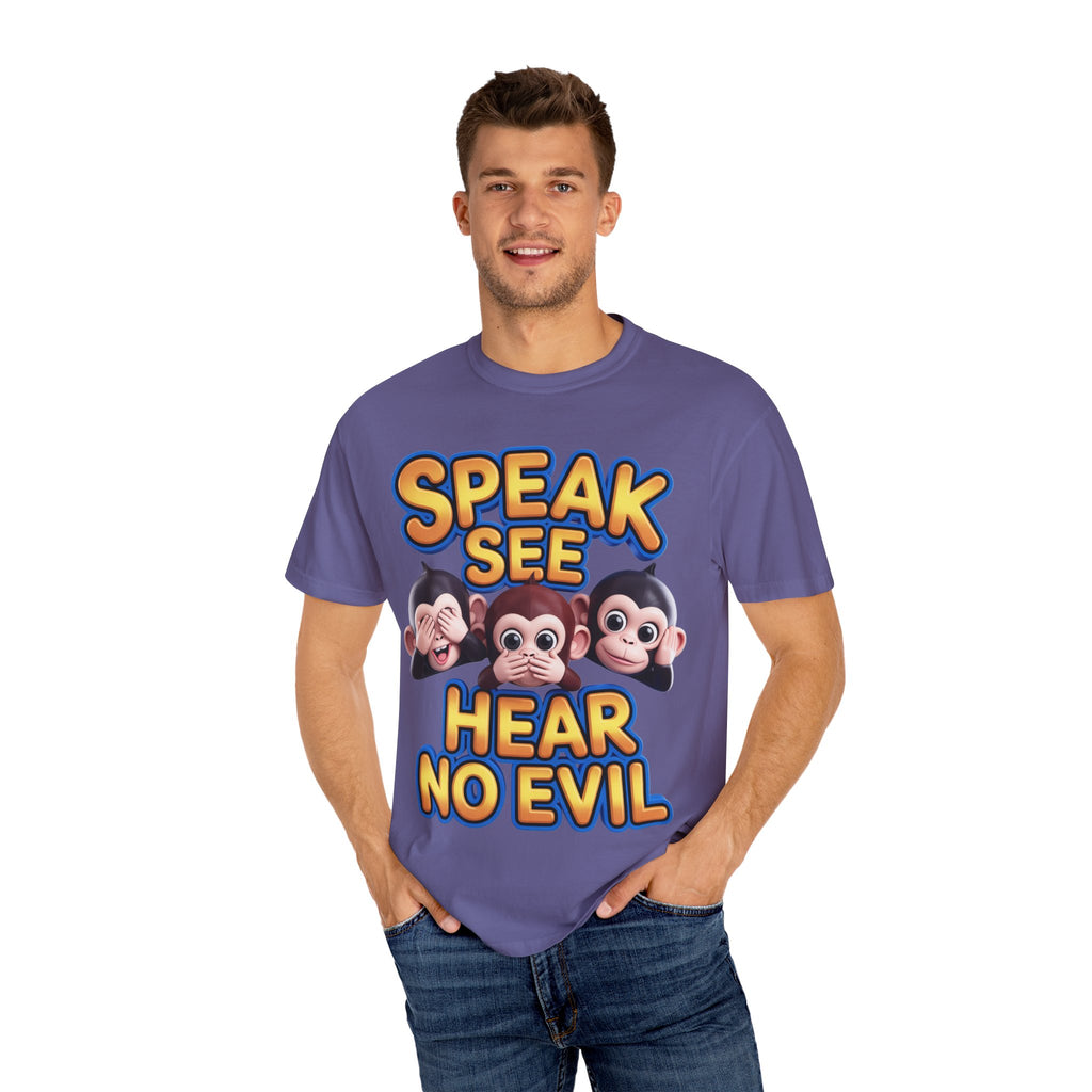 Graphic T-Shirt Speak See Hear No Evil