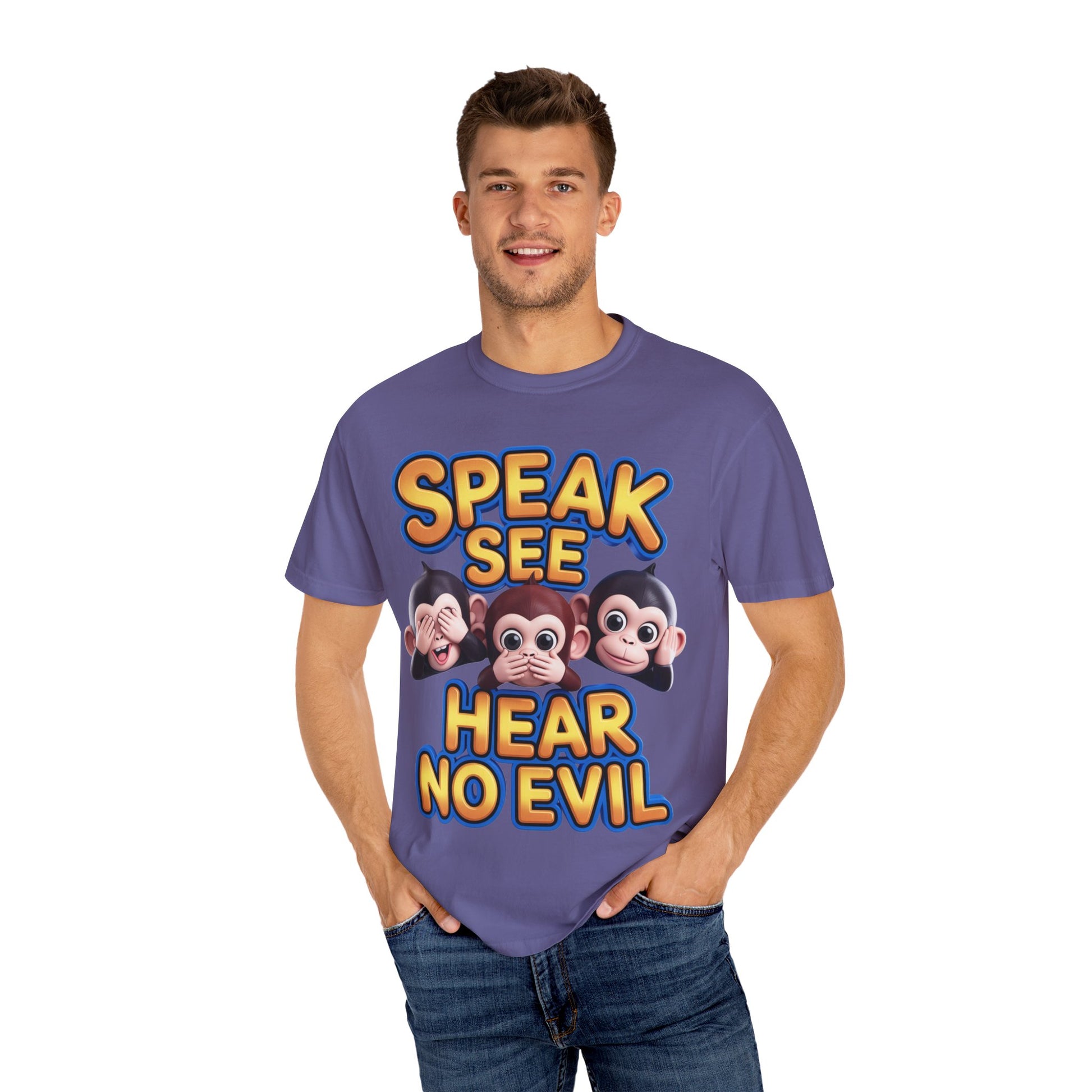Graphic T-Shirt Speak See Hear No Evil