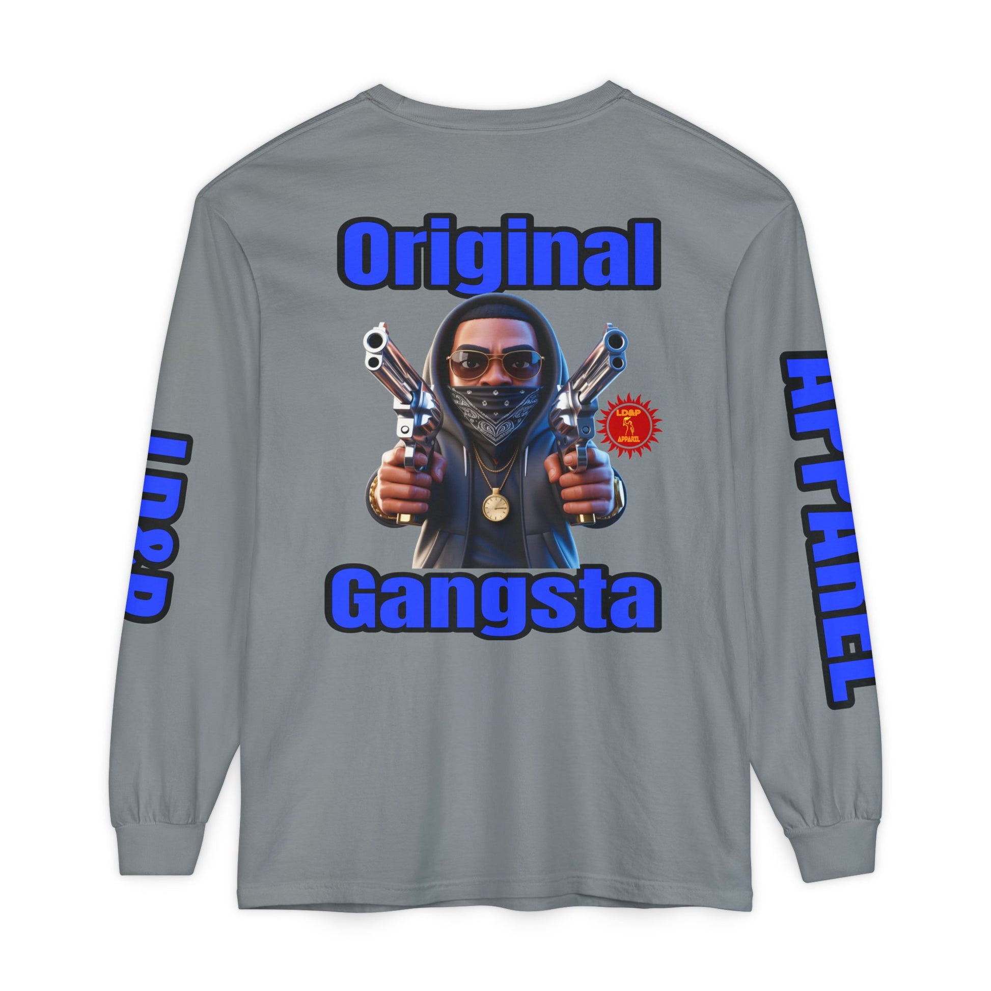 Long Sleeve T-Shirt Original Gangsta LD&amp;P Apparel Design