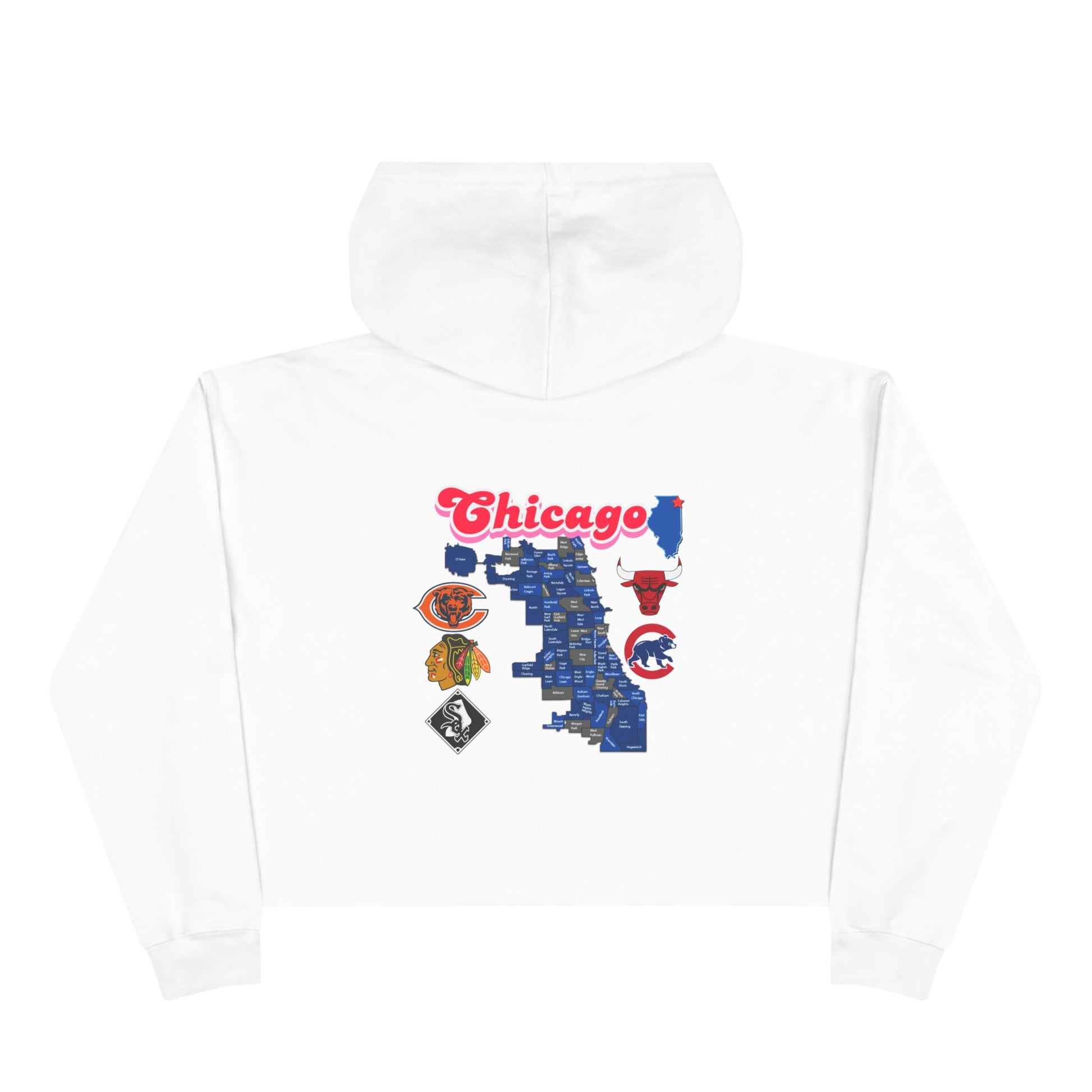 Chicago Crop Hoodie