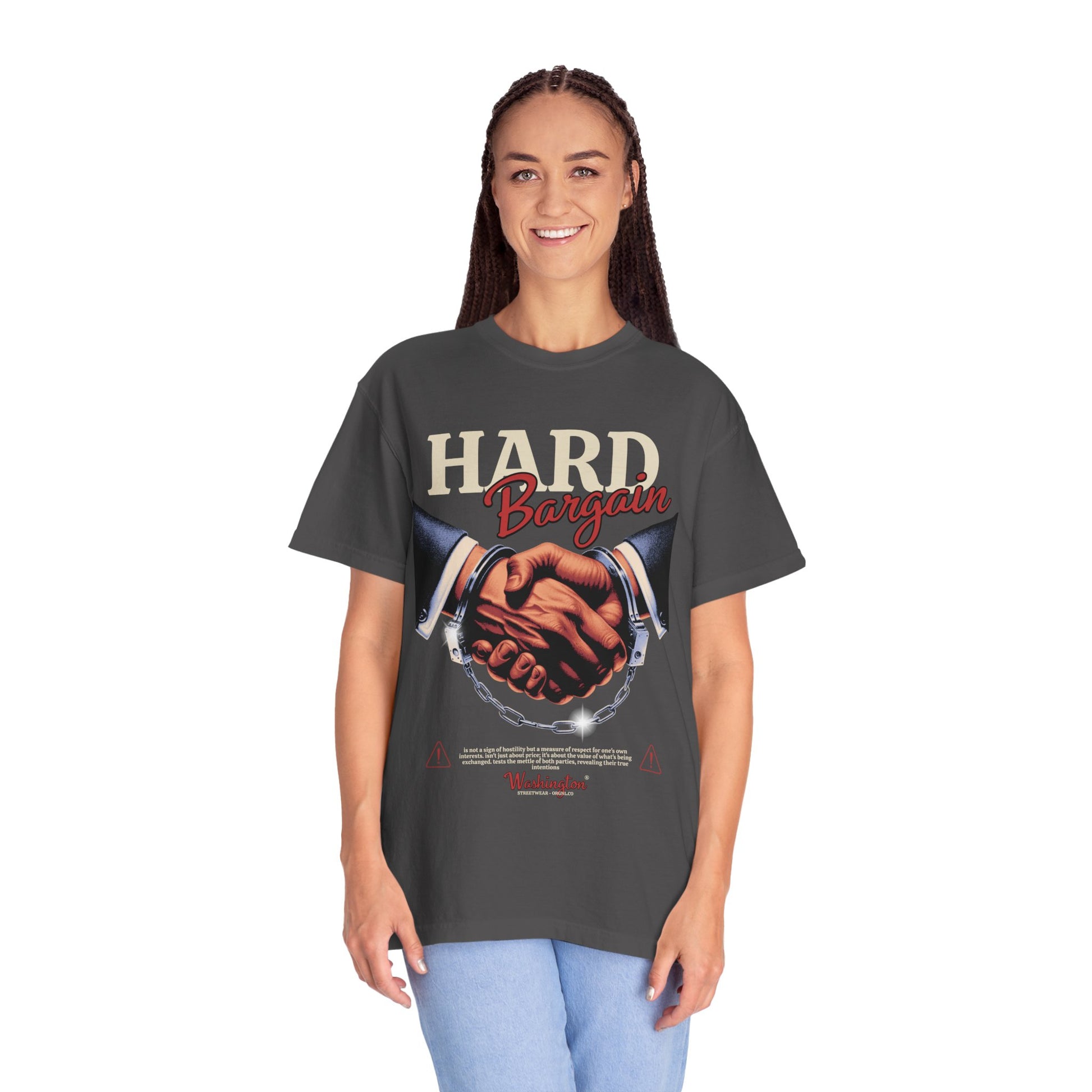 Garment-Dyed T-shirt Hard Bargain Graphic Tee