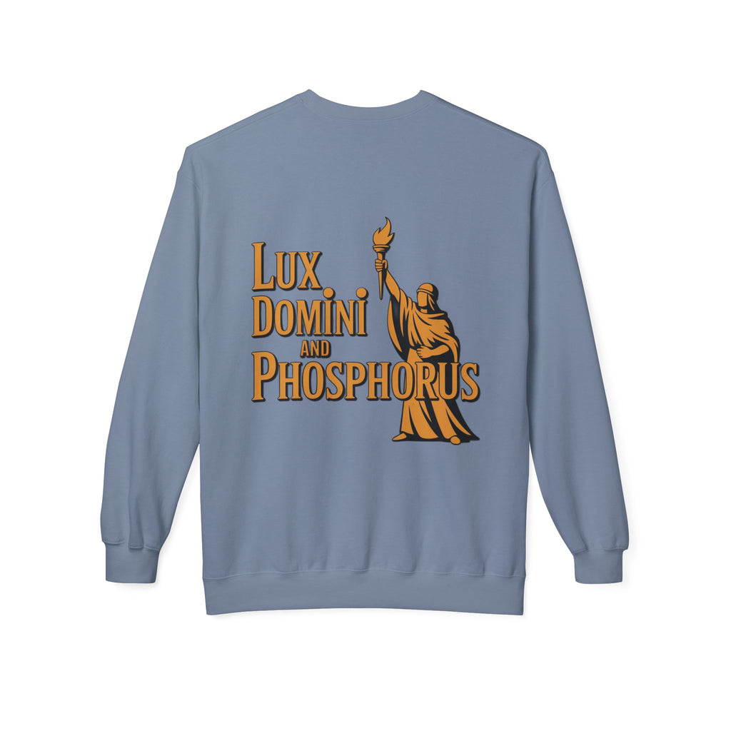 "Lux Domini and Phosphorus" crew-neck sweatshirt