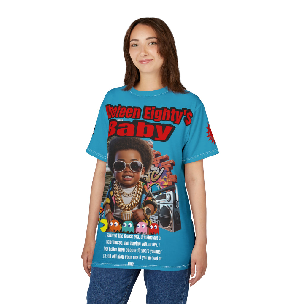 Nineteen Eighty's Baby Graphic Tee LD&P APPAREL Turquoise