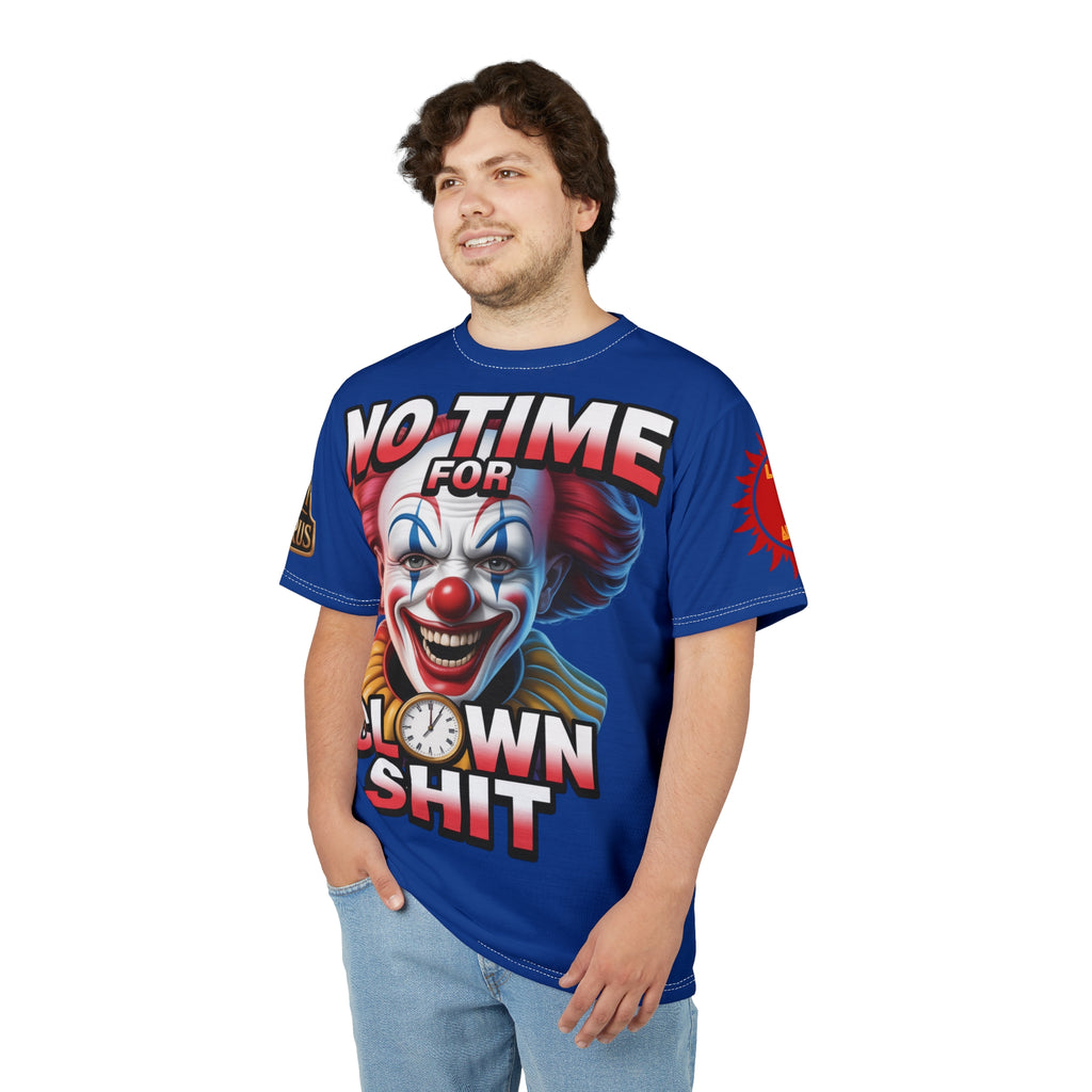 No Time For Clowns Unisex Tee Blue