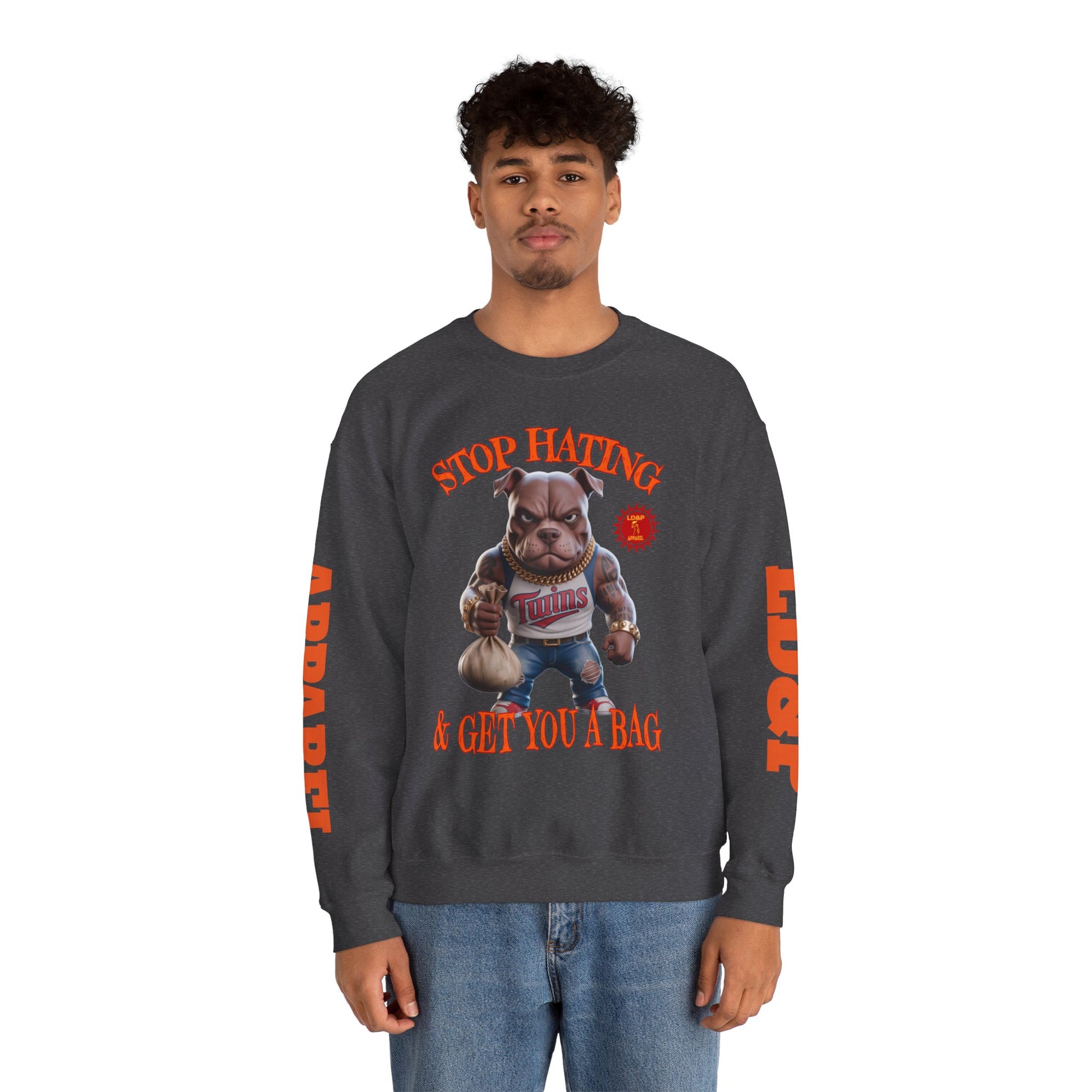 Unisex Sweatshirt Stop Hating LD&P Apparel Design