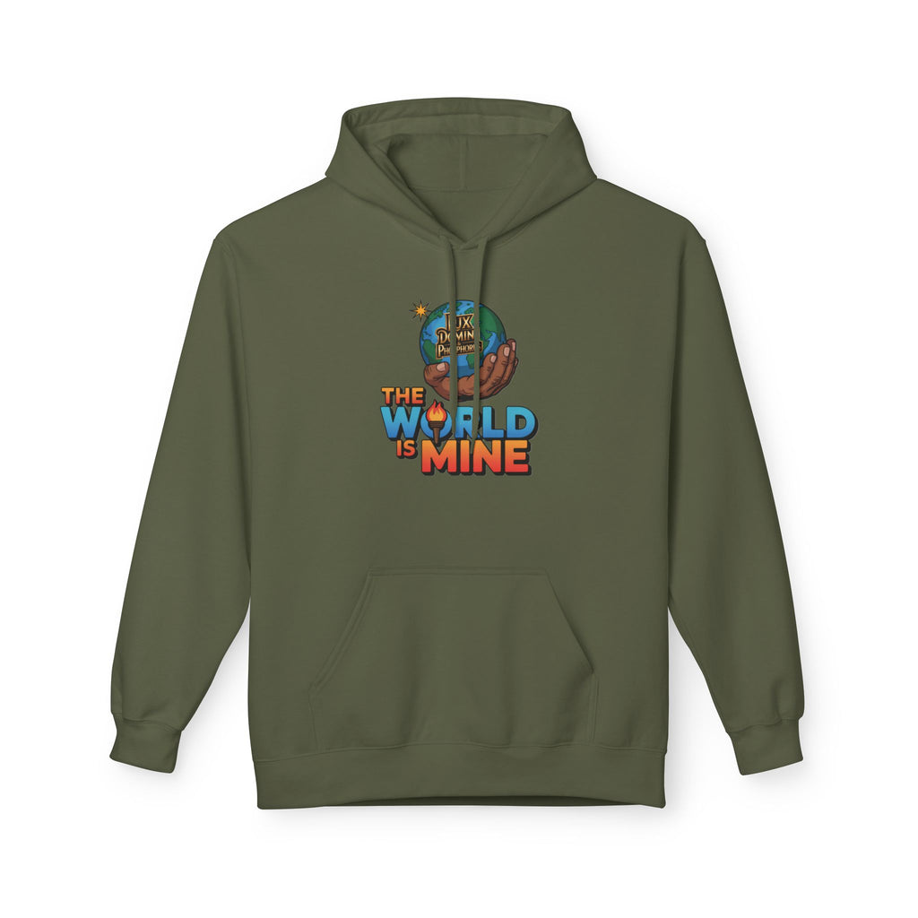 Hoodie Lux Domini and Phosphorus Design The World is Mine