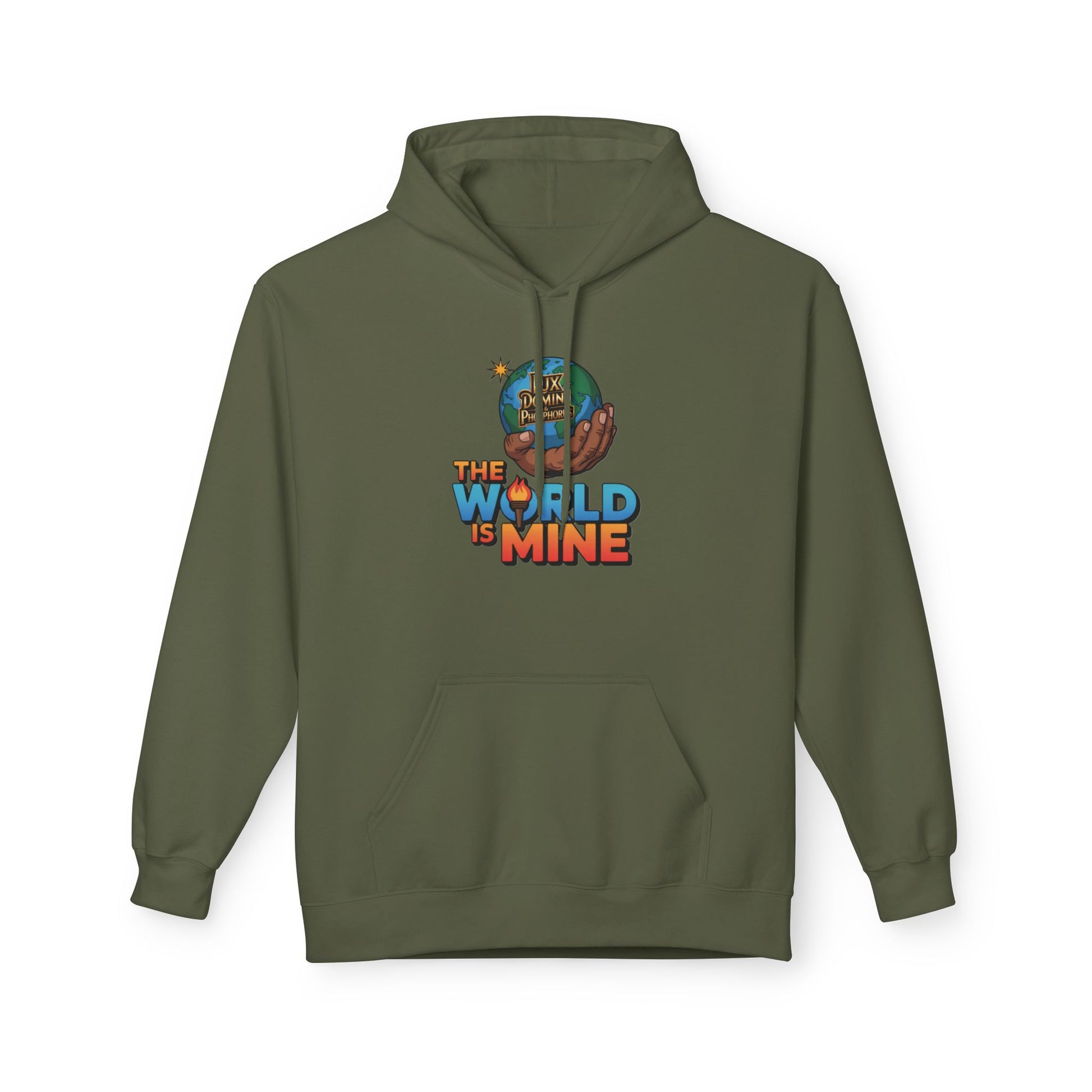 Hoodie Lux Domini and Phosphorus Design The World is Mine