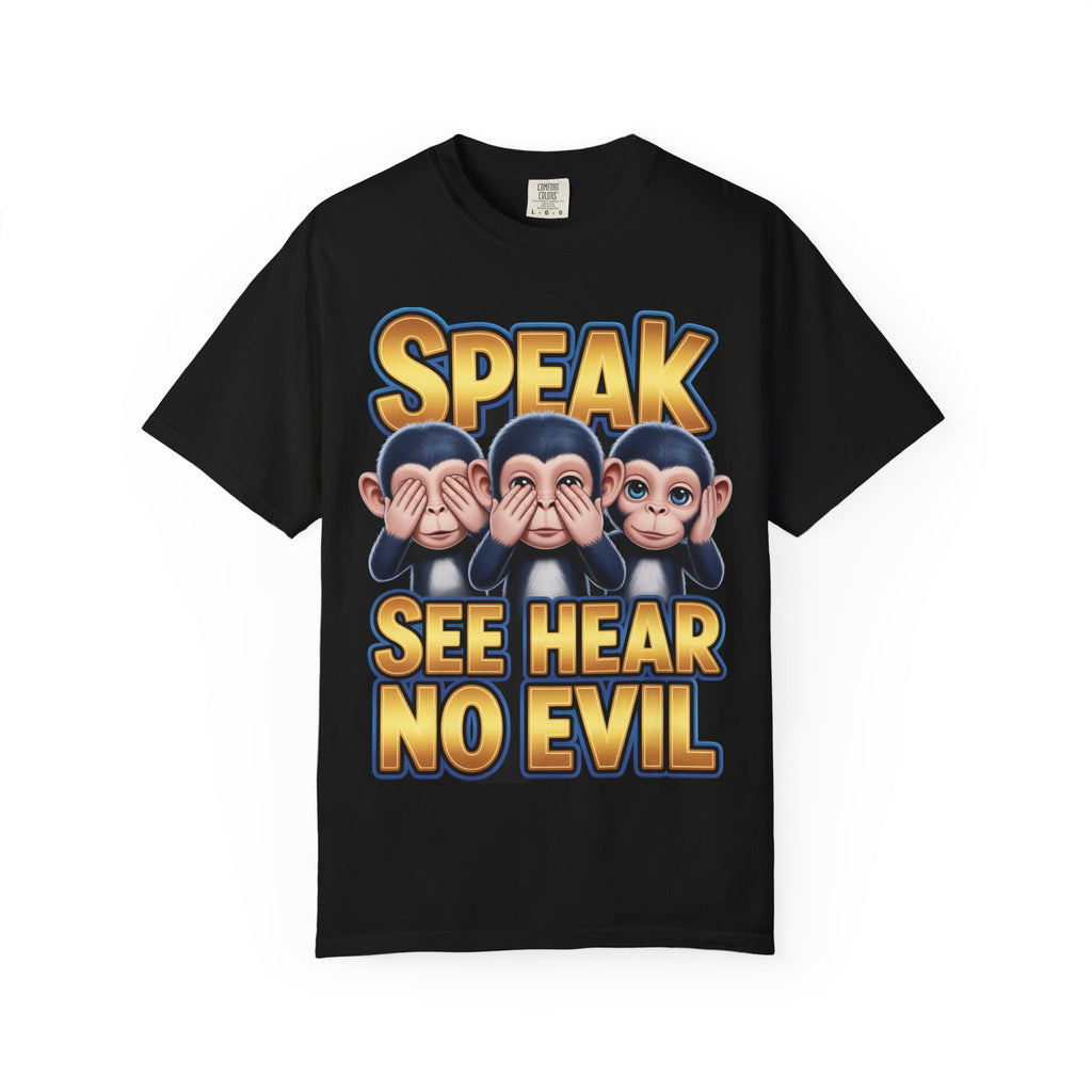 Graphic T-Shirt Speak See Hear No Evil design #2