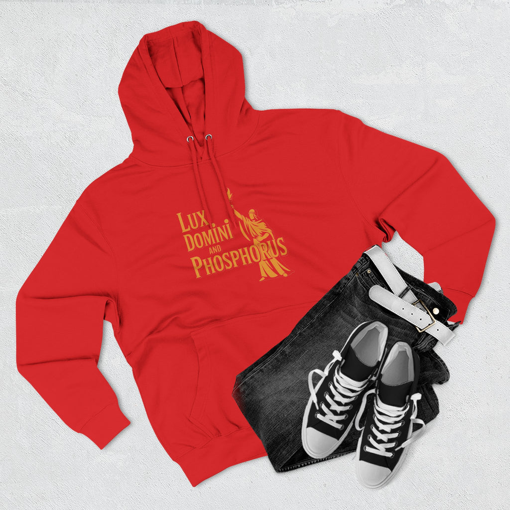 Fleece Hoodie Lux Domini and Phosphorus Apparel Design