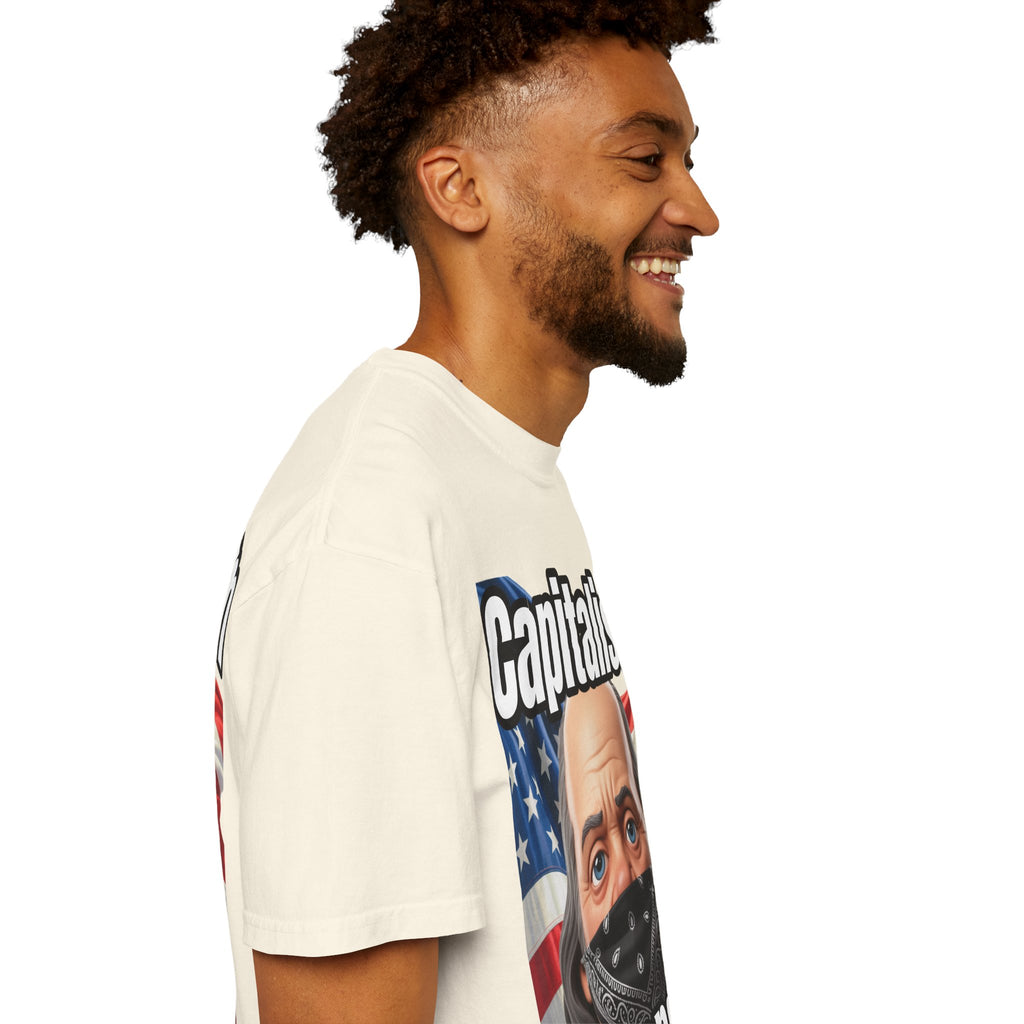 Garment-Dyed T-shirt capitalism is Gangsta