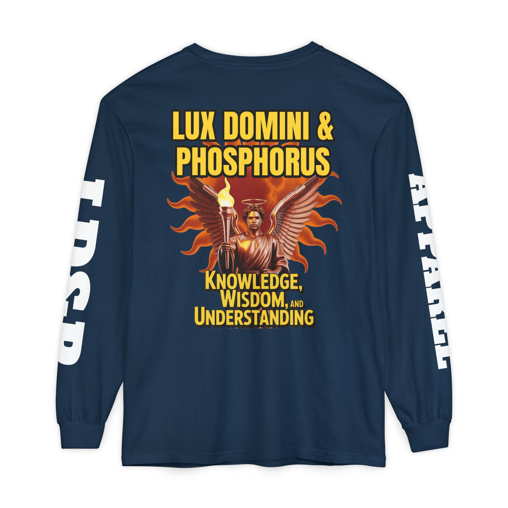 Long Sleeve T-Shirt LD&P Apparel Knowledge Wisdom Understanding Design