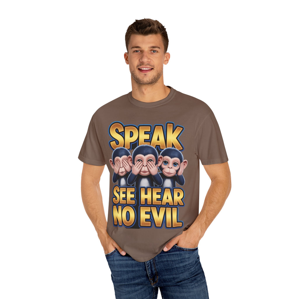 Graphic T-Shirt Speak See Hear No Evil design #2