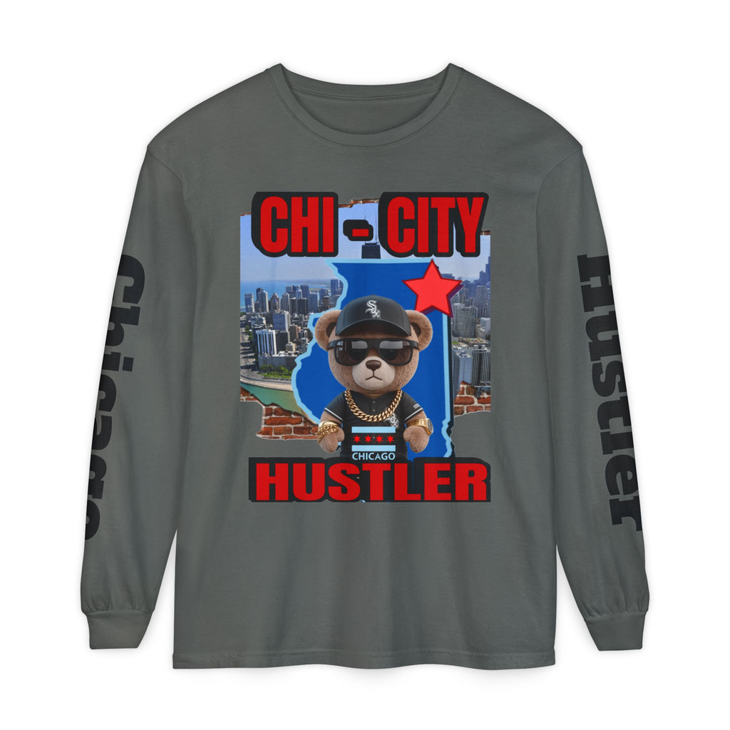 Chi-City Hustler Long Sleeve T-Shirt — LD&P Apparel