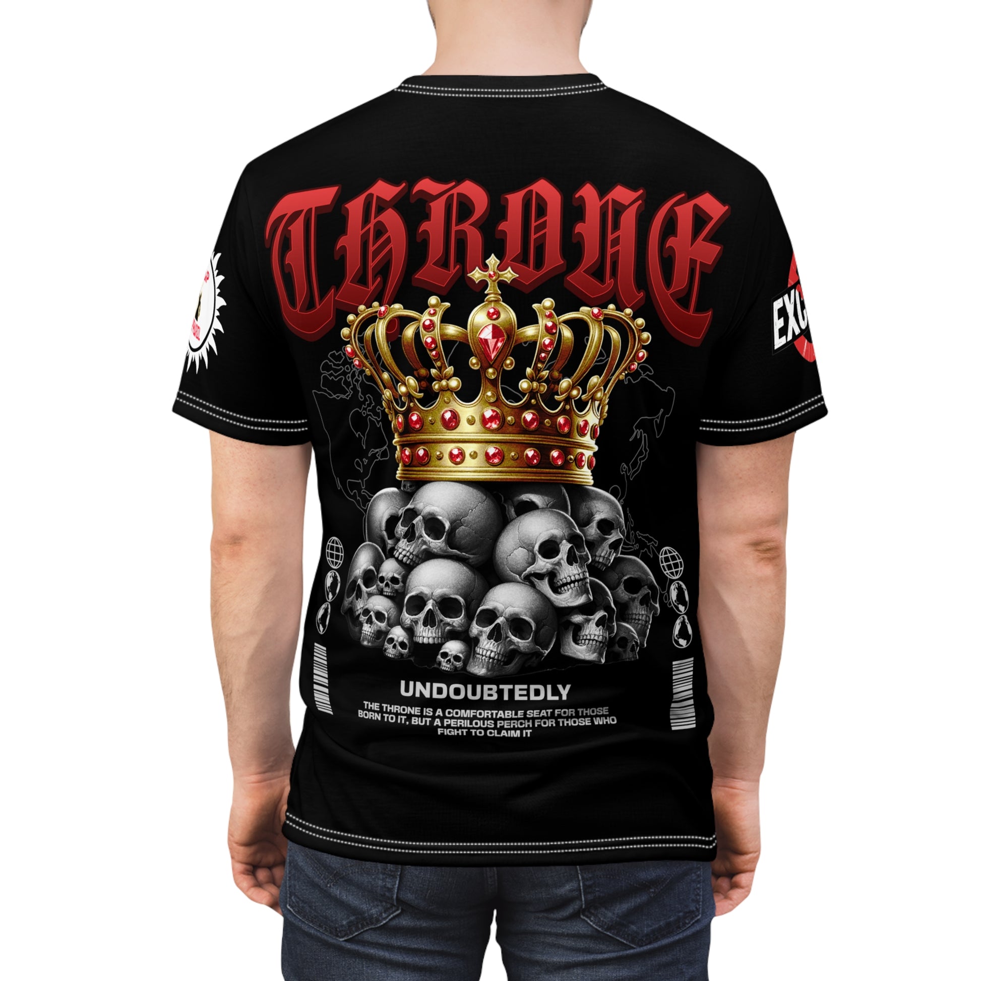 Throne Skull Crown Tee LD&P APPAREL Black