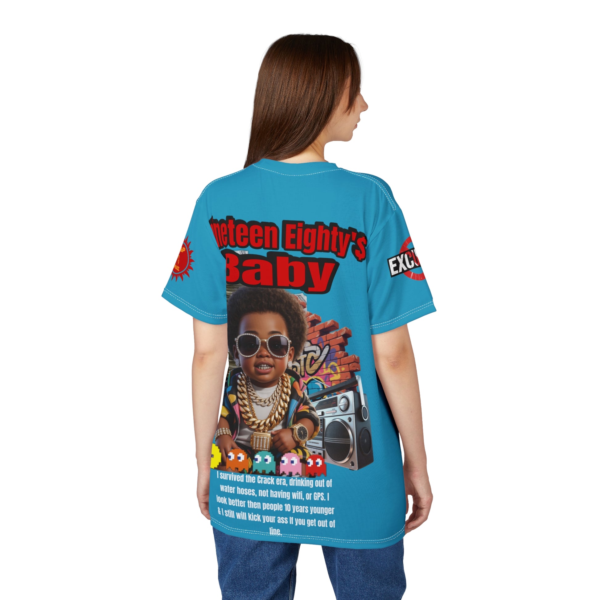 Nineteen Eighty's Baby Graphic Tee LD&P APPAREL Turquoise
