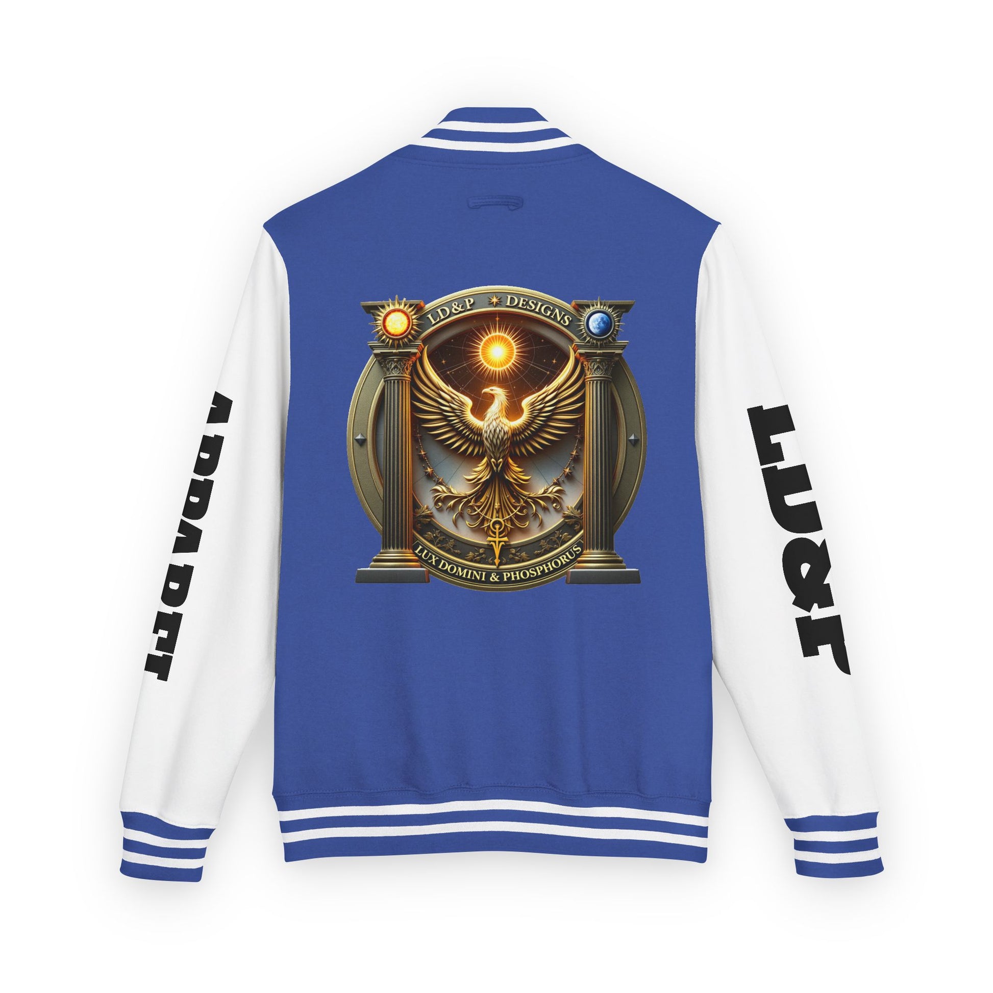 Letterman Jacket LD&P APPAREL Logo Design