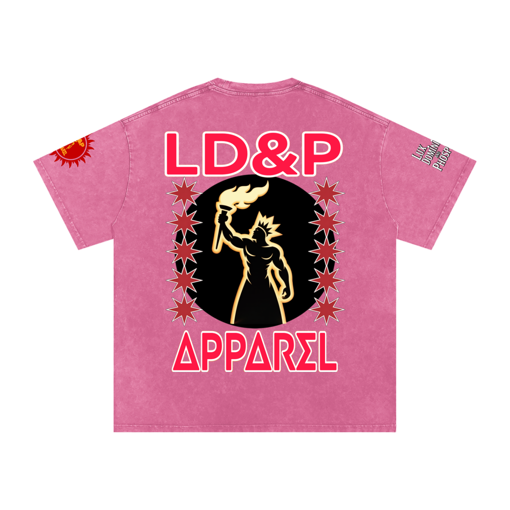 Snow Washed Oversized  LD&P Apparel Cotton T-Shirt