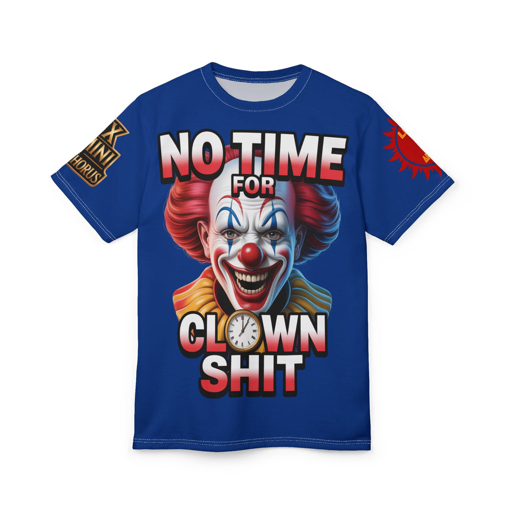 No Time For Clowns Unisex Tee Blue