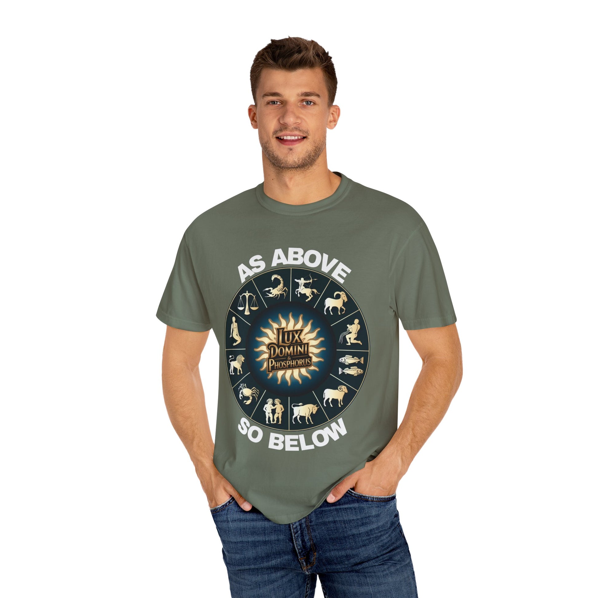Zodiac Unisex T-Shirt - As above so below design