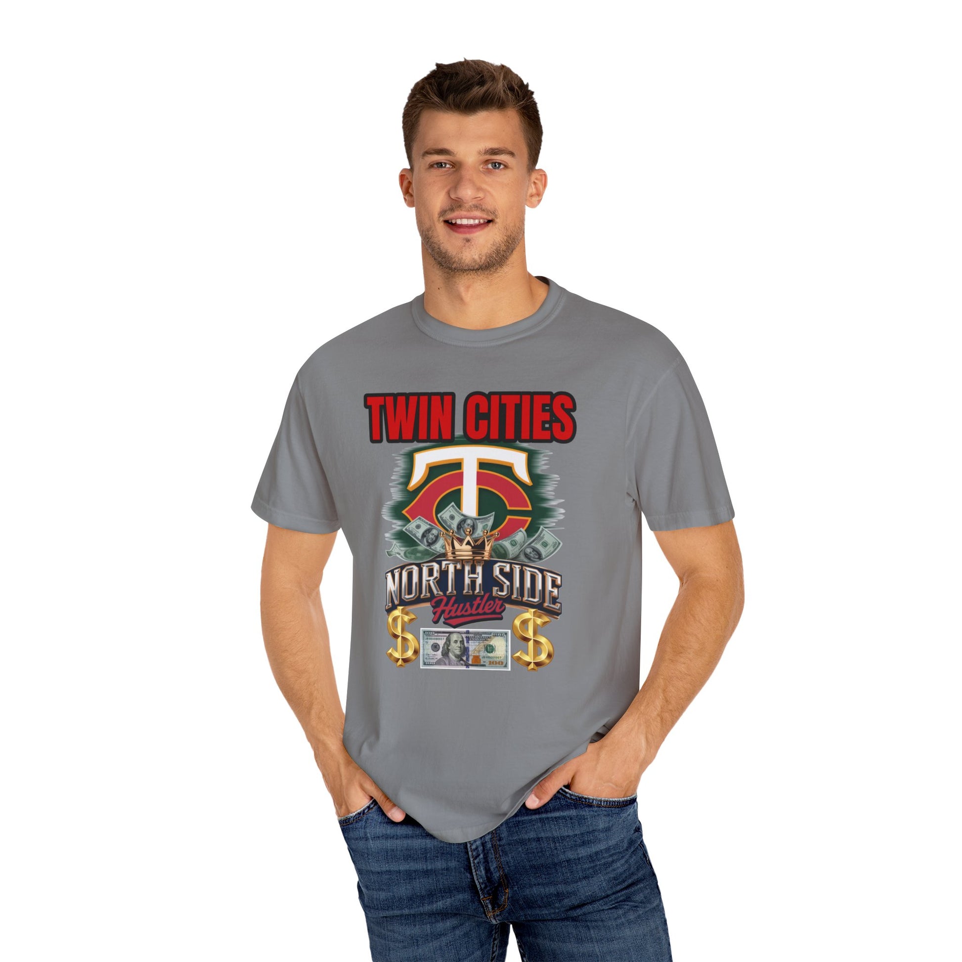 Garment-Dyed T-shirt - TC Northside HUSTLER