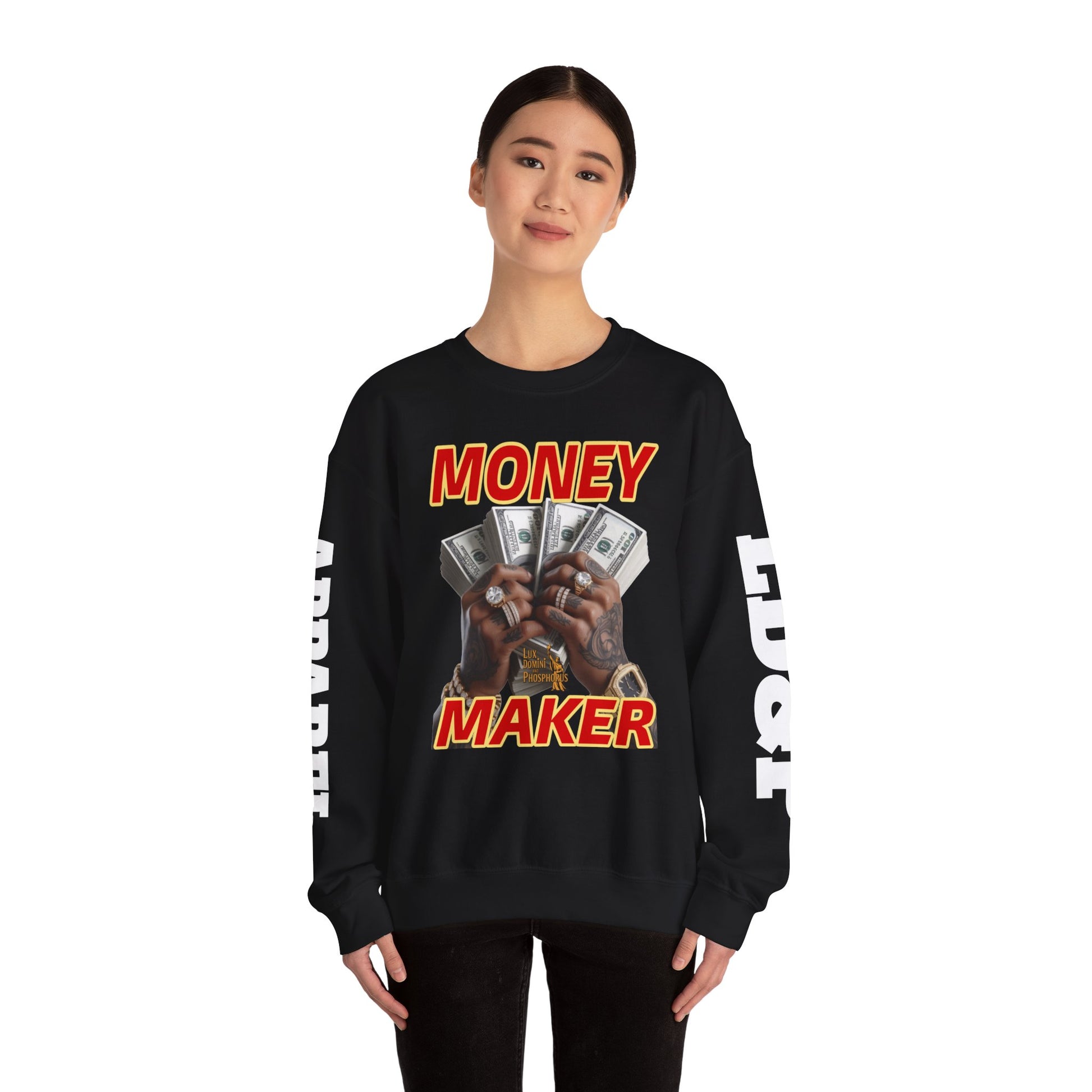 Money Maker Unisex Sweatshirt - LD&P APPAREL Design