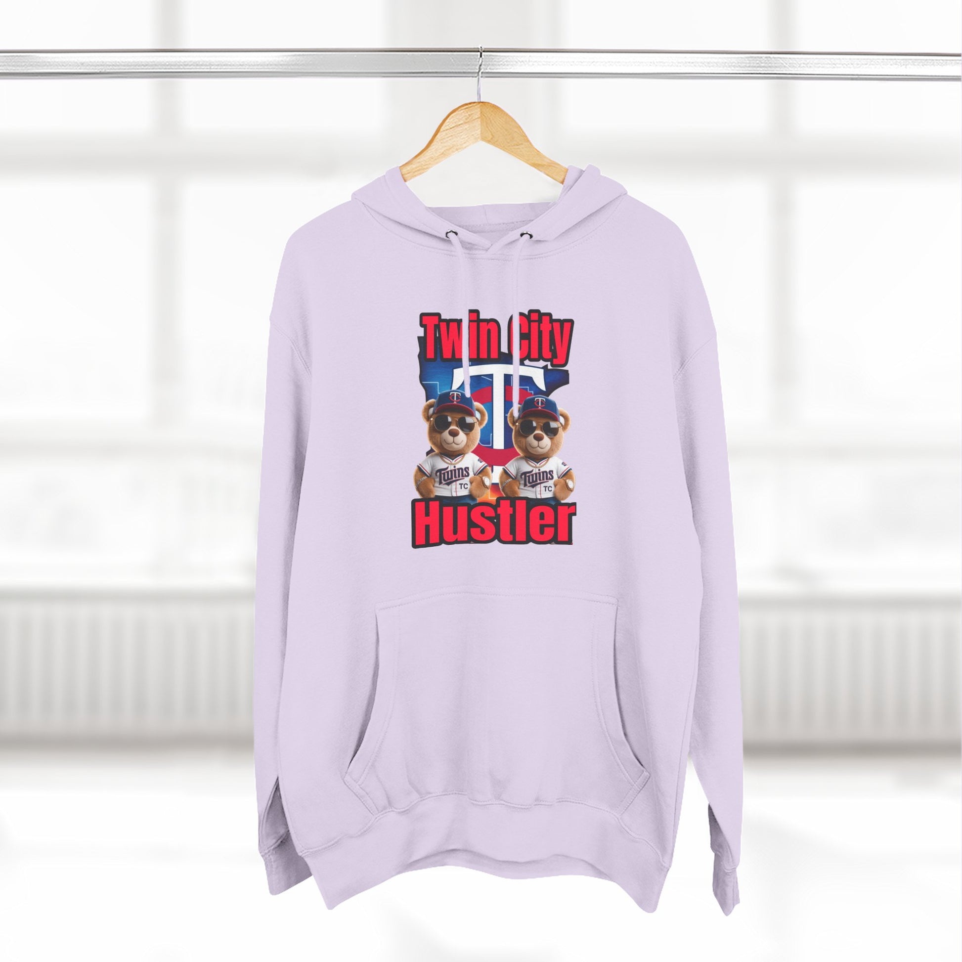 Fleece Hoodie Twin City HUSTLER Design