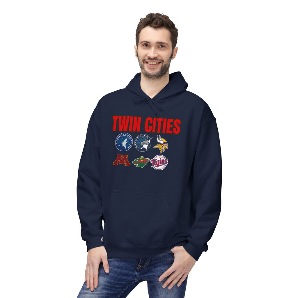 Fleece Hoodie Twin Cities Minneapolis St Paul Design