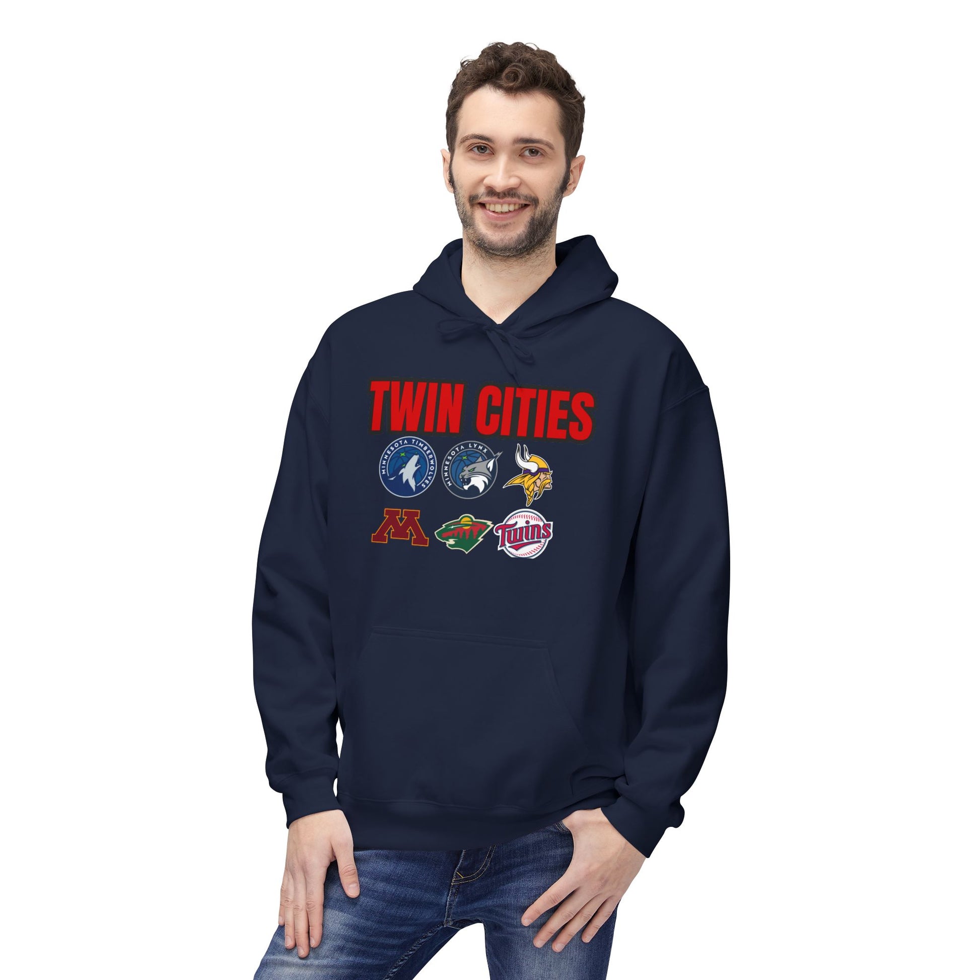 Fleece Hoodie Twin Cities Minneapolis St Paul Design