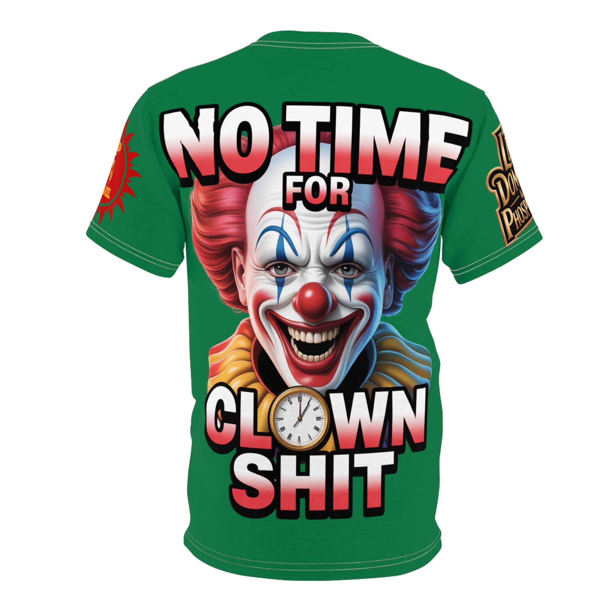 T-Shirt No Time For Clowns Unisex green