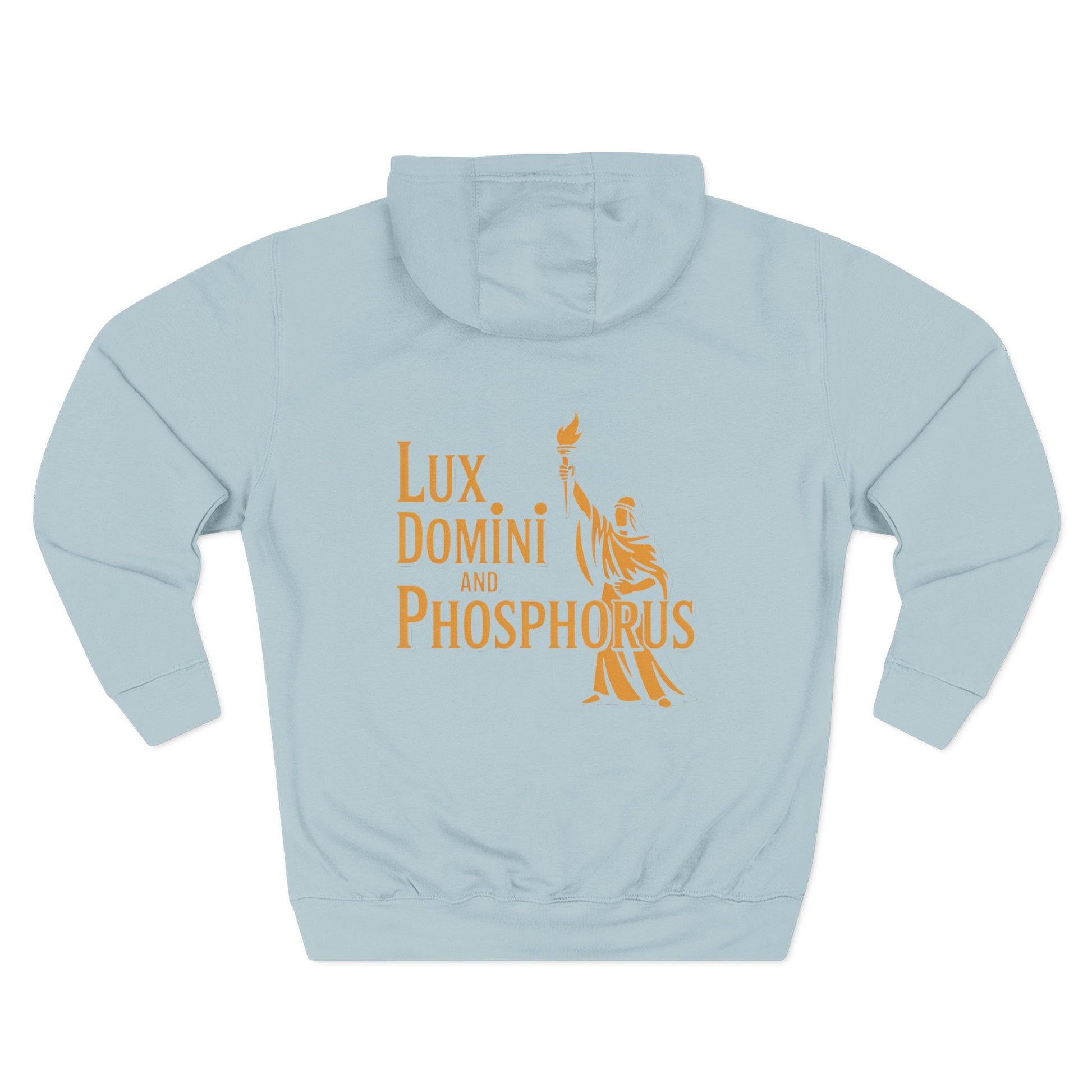 Fleece Hoodie Lux Domini and Phosphorus Apparel Design