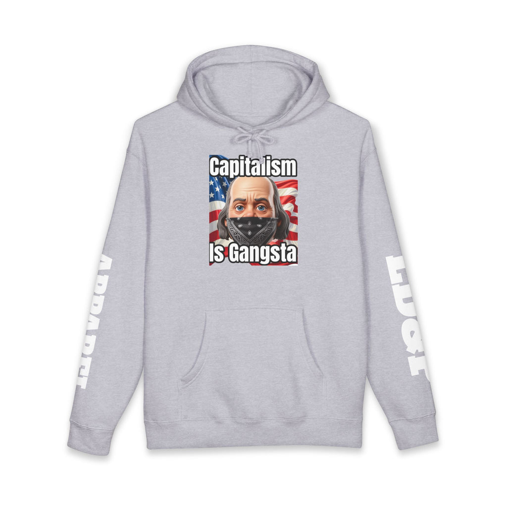 Capitalism is Gangsta Heavyweight Hooded Sweatshirt