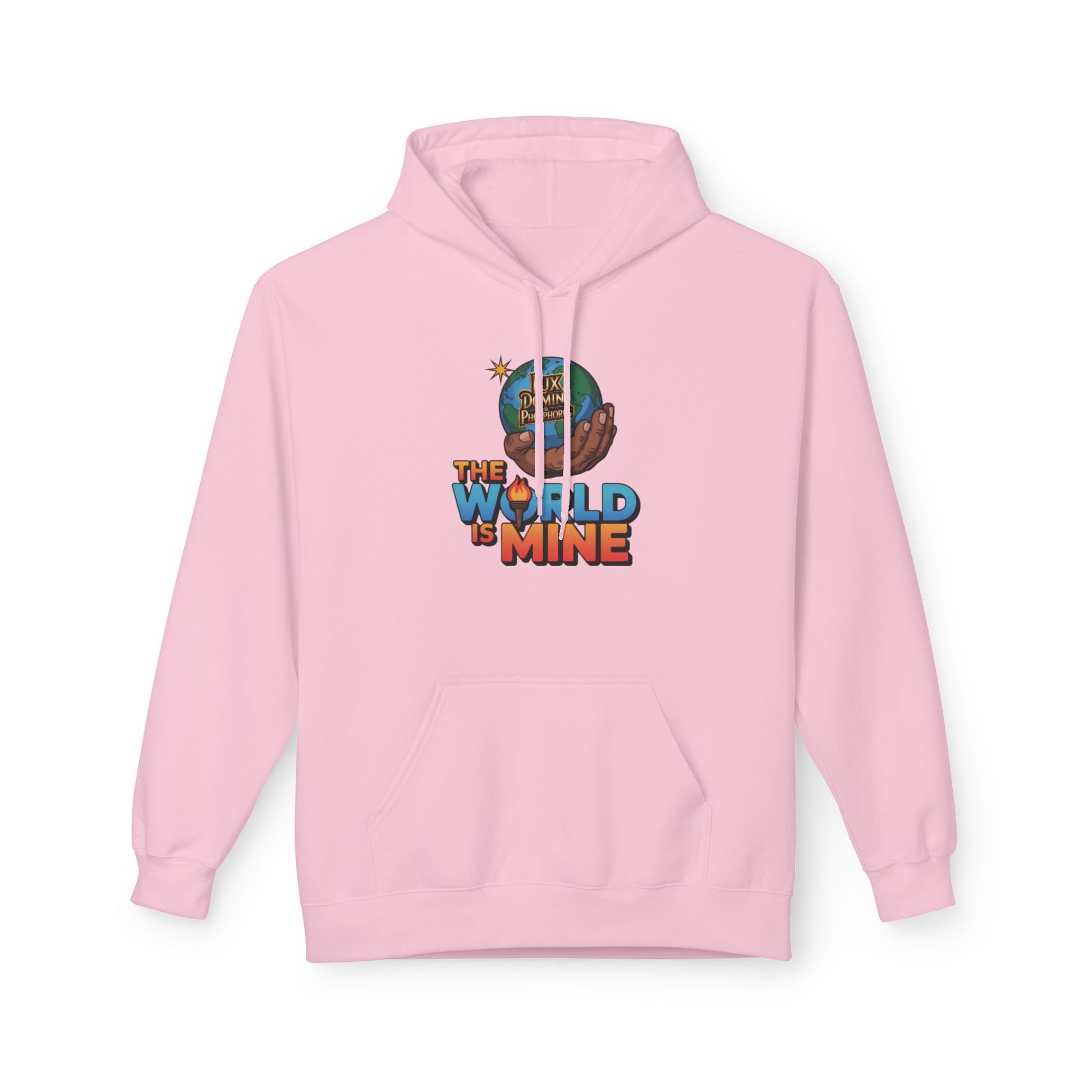 Hoodie Lux Domini and Phosphorus Design The World is Mine