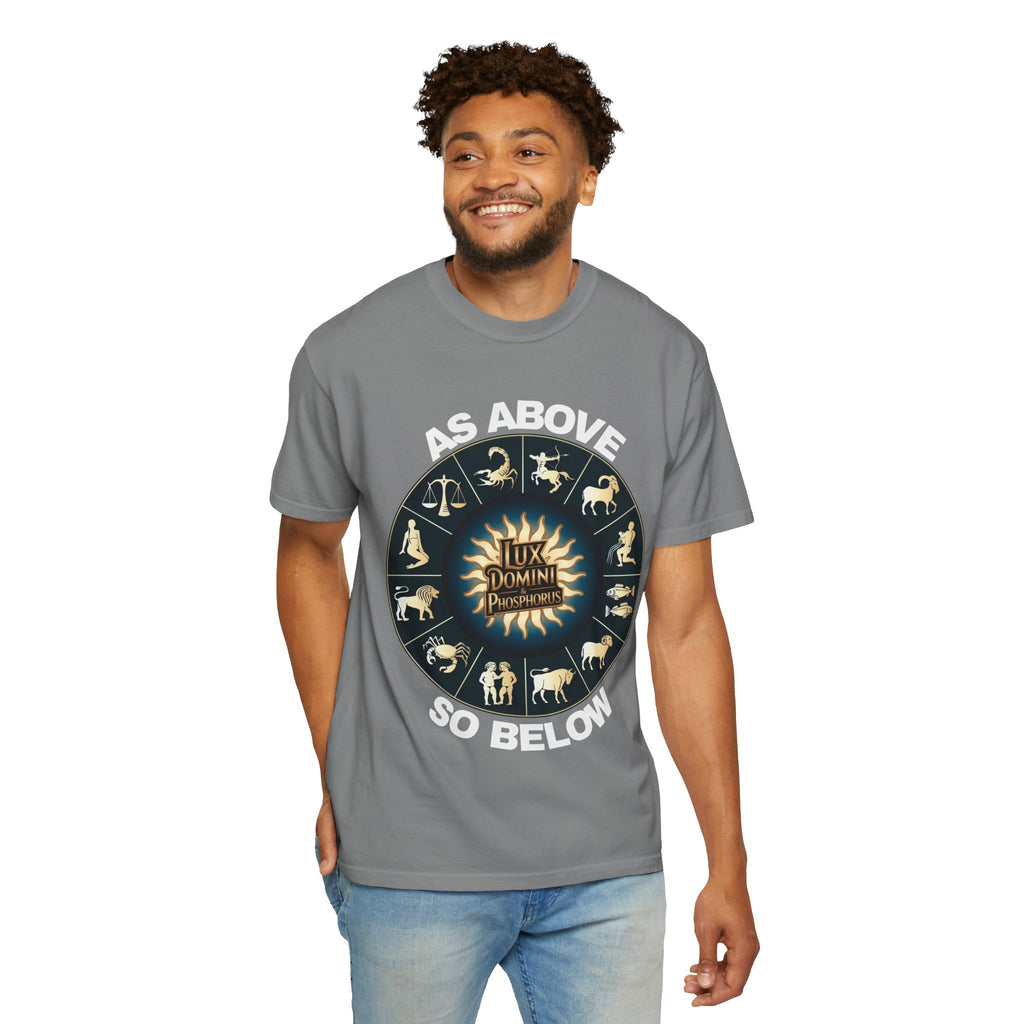 Zodiac Unisex T-Shirt - As above so below design
