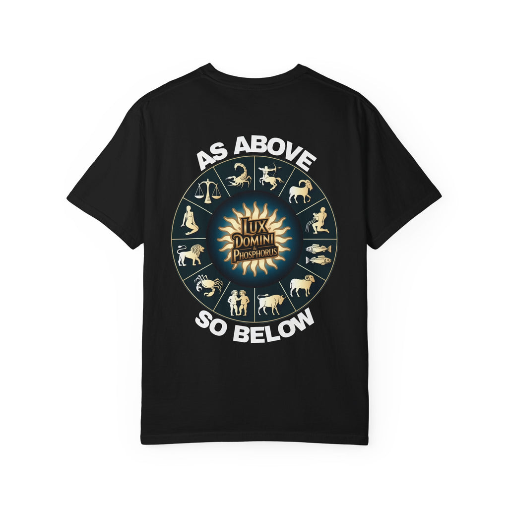 Zodiac Unisex T-Shirt - As above so below design