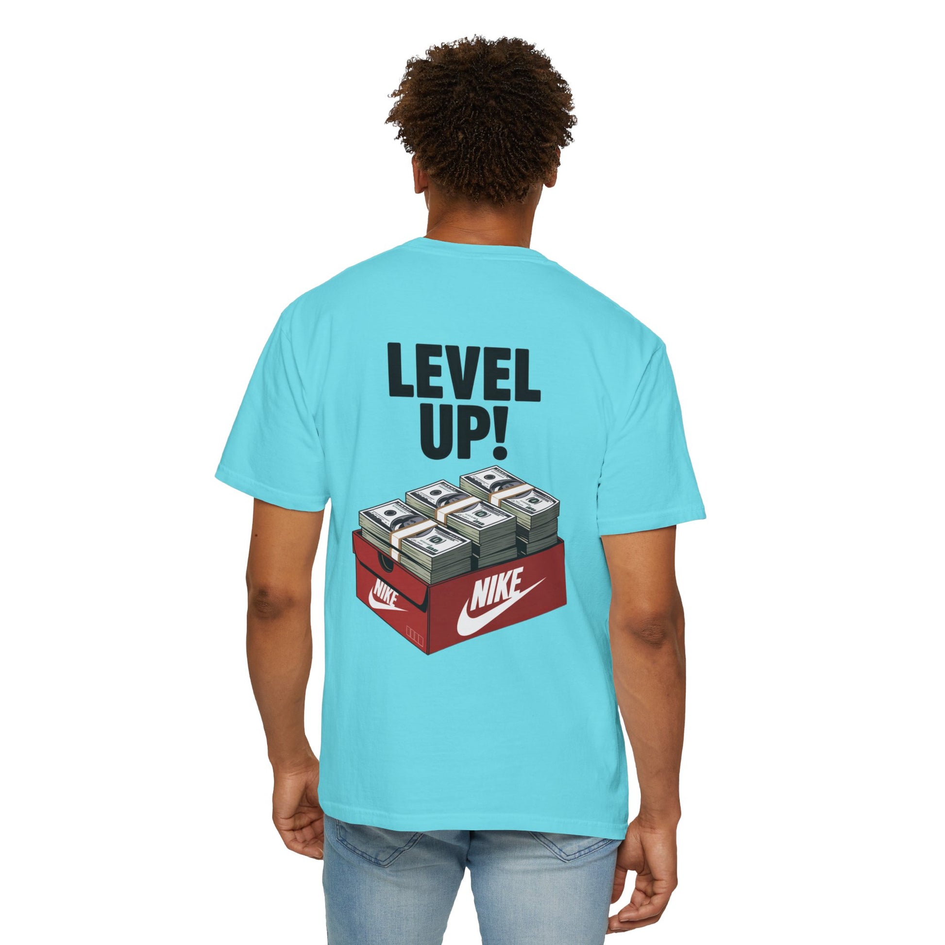 Garment-Dyed T-shirt Level Up Design