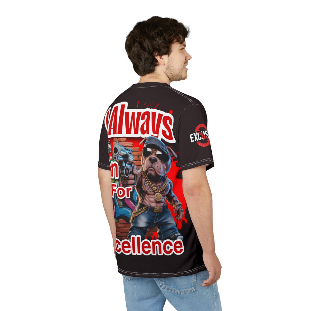 I Always Aim For Excellence LD&P APPAREL GRAPHIC Tee Black